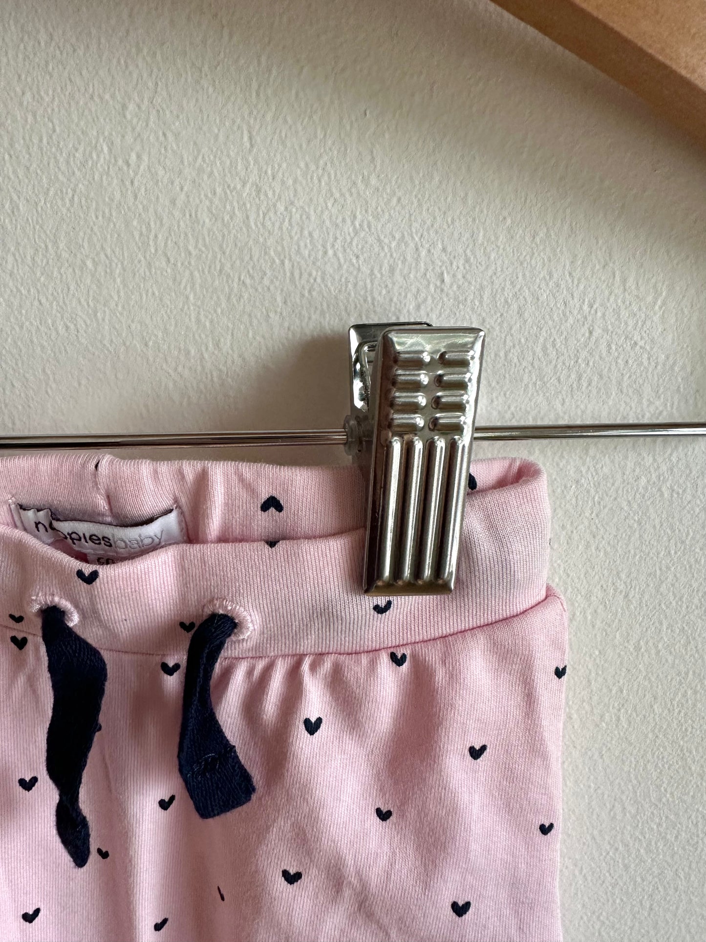 Noppies Pink Heart Pants / 0m
