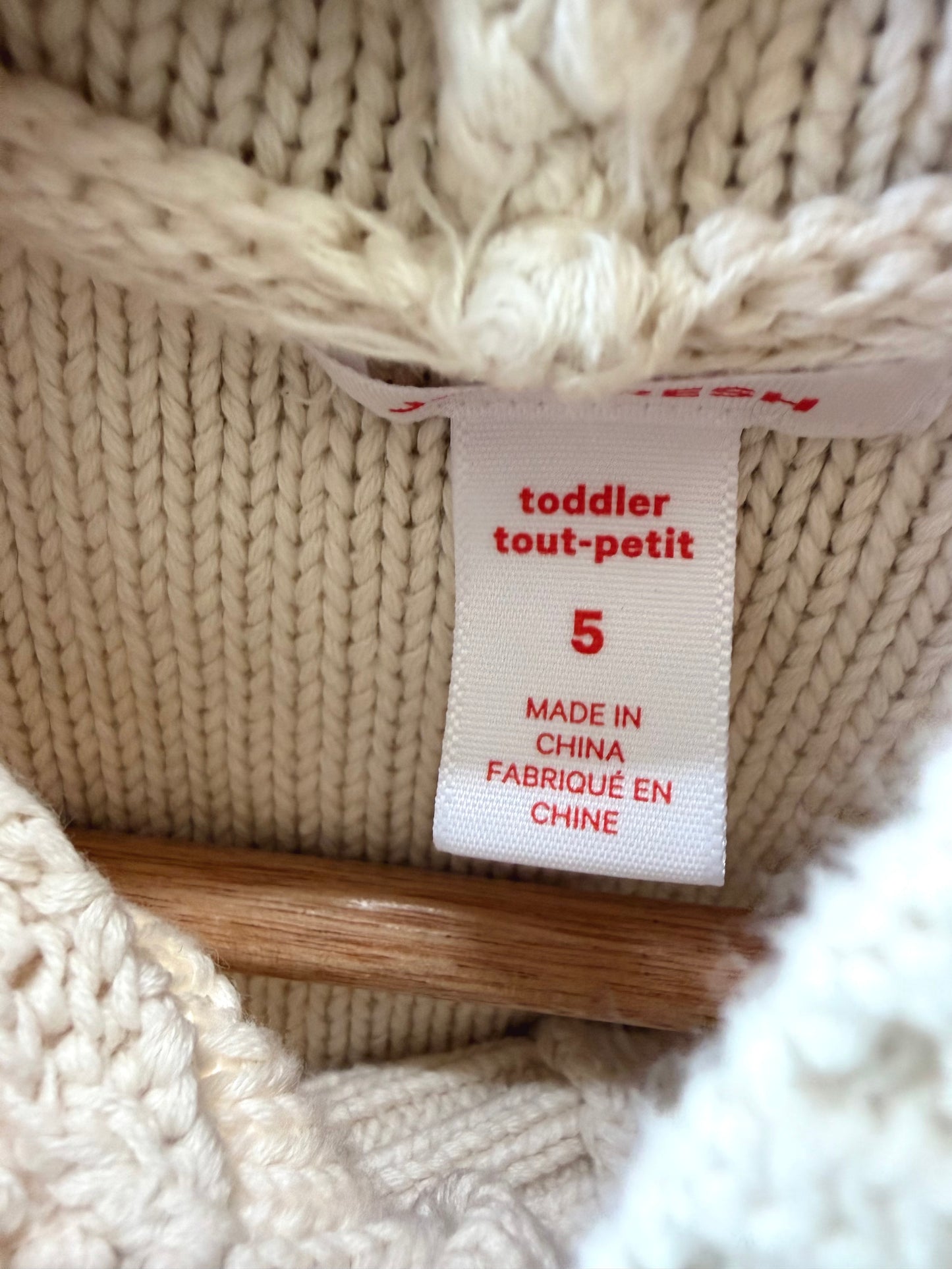 Cable Knit Hood Sweater / 5 years