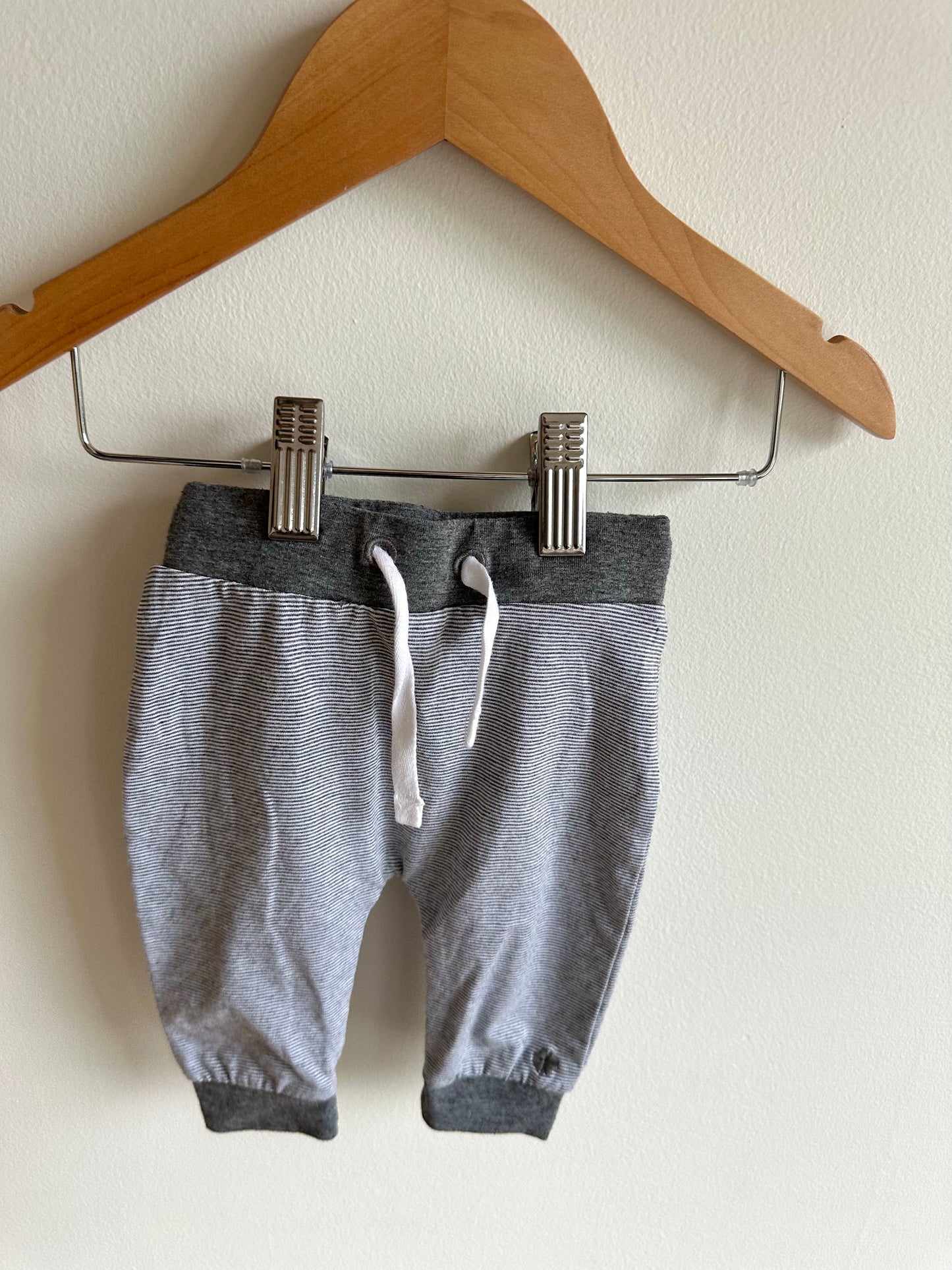 Noppies Grey Striped Pants / 1-2m