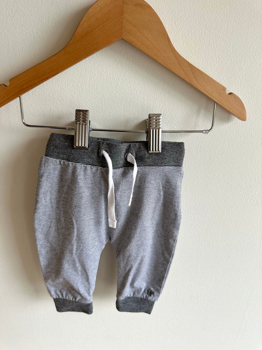 Noppies Grey Striped Pants / 1-2m
