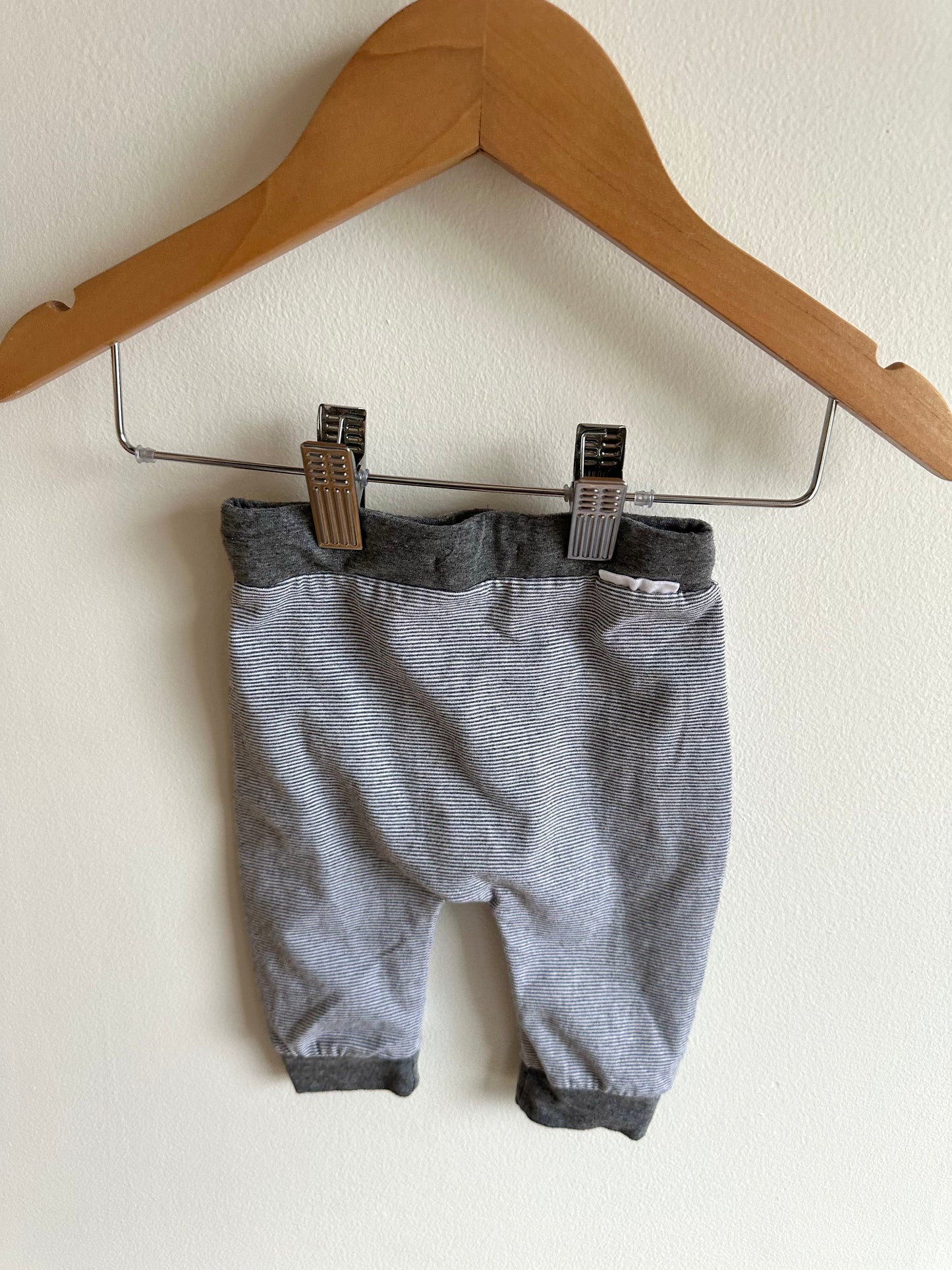 Noppies Grey Striped Pants / 1-2m