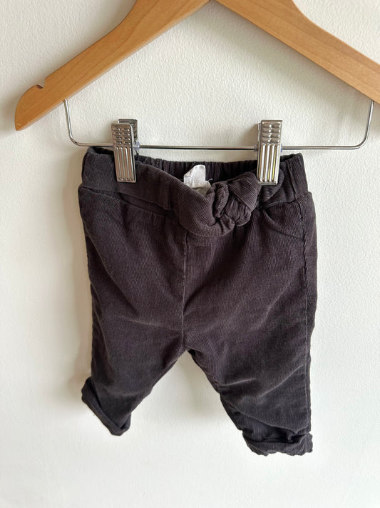 Miles the Label Black Corduroy Bow Pants / 3m