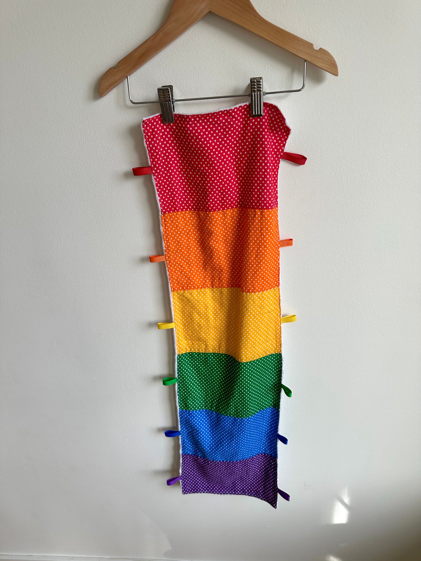 Rainbow Taggy Blanket