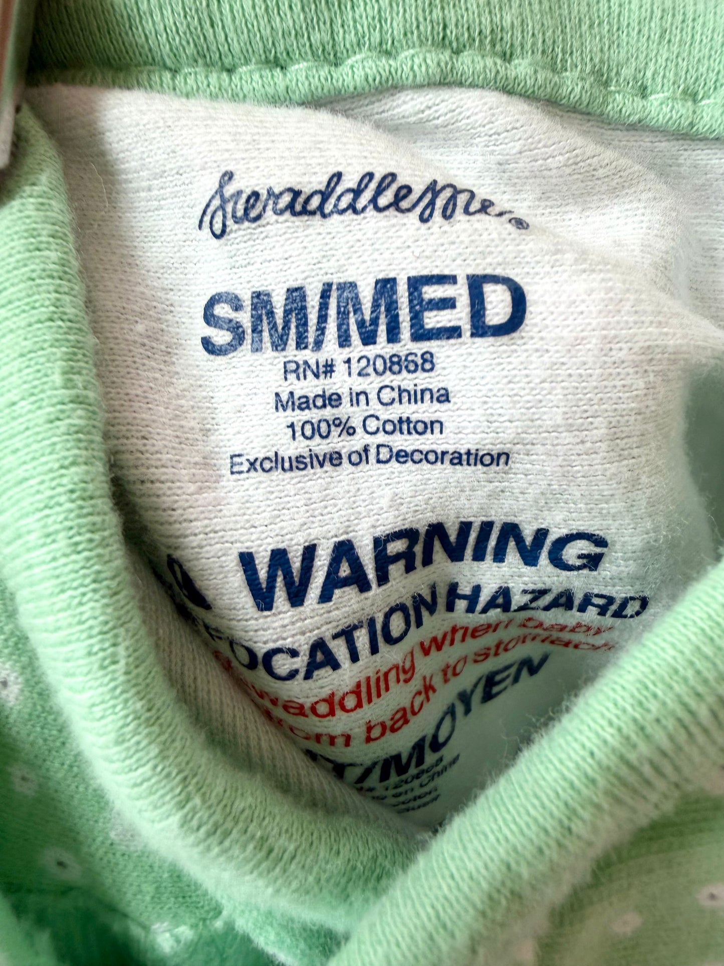 Flower Mint Swaddle / 0-3m
