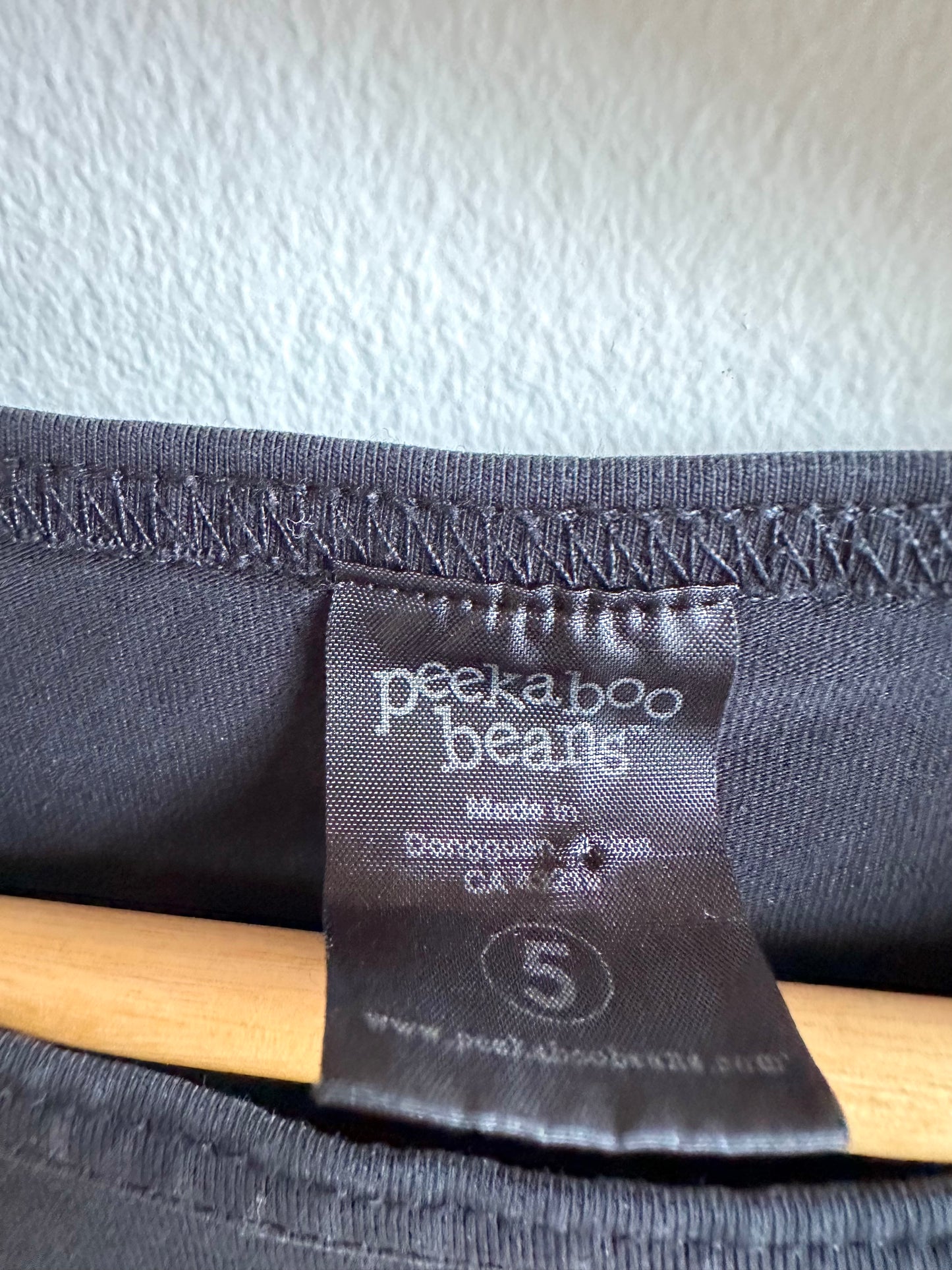 Peekaboo Beans Black Twirl Dress with Pockets / 5T