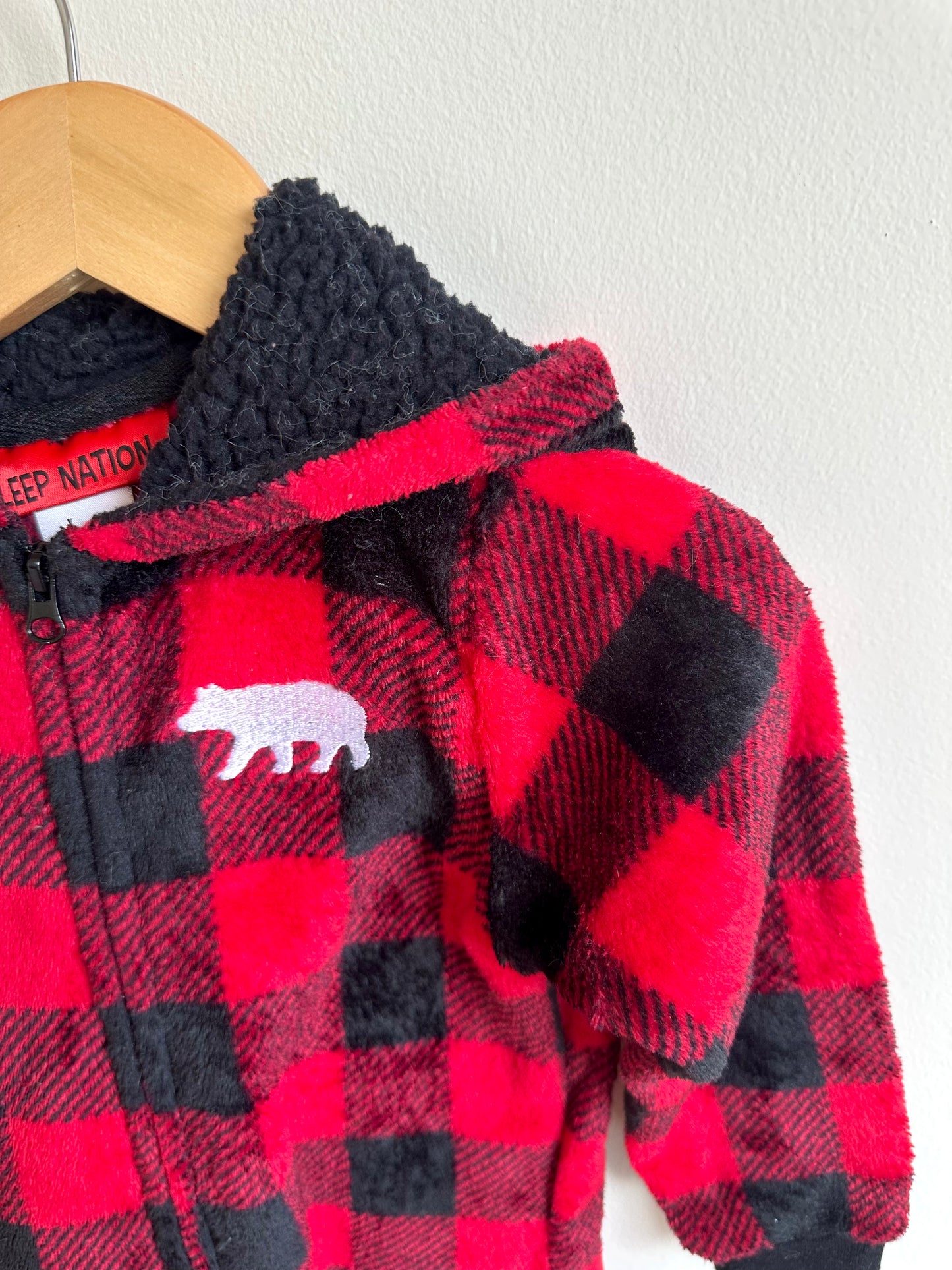 Red Checkered Jumpsuit / 3T