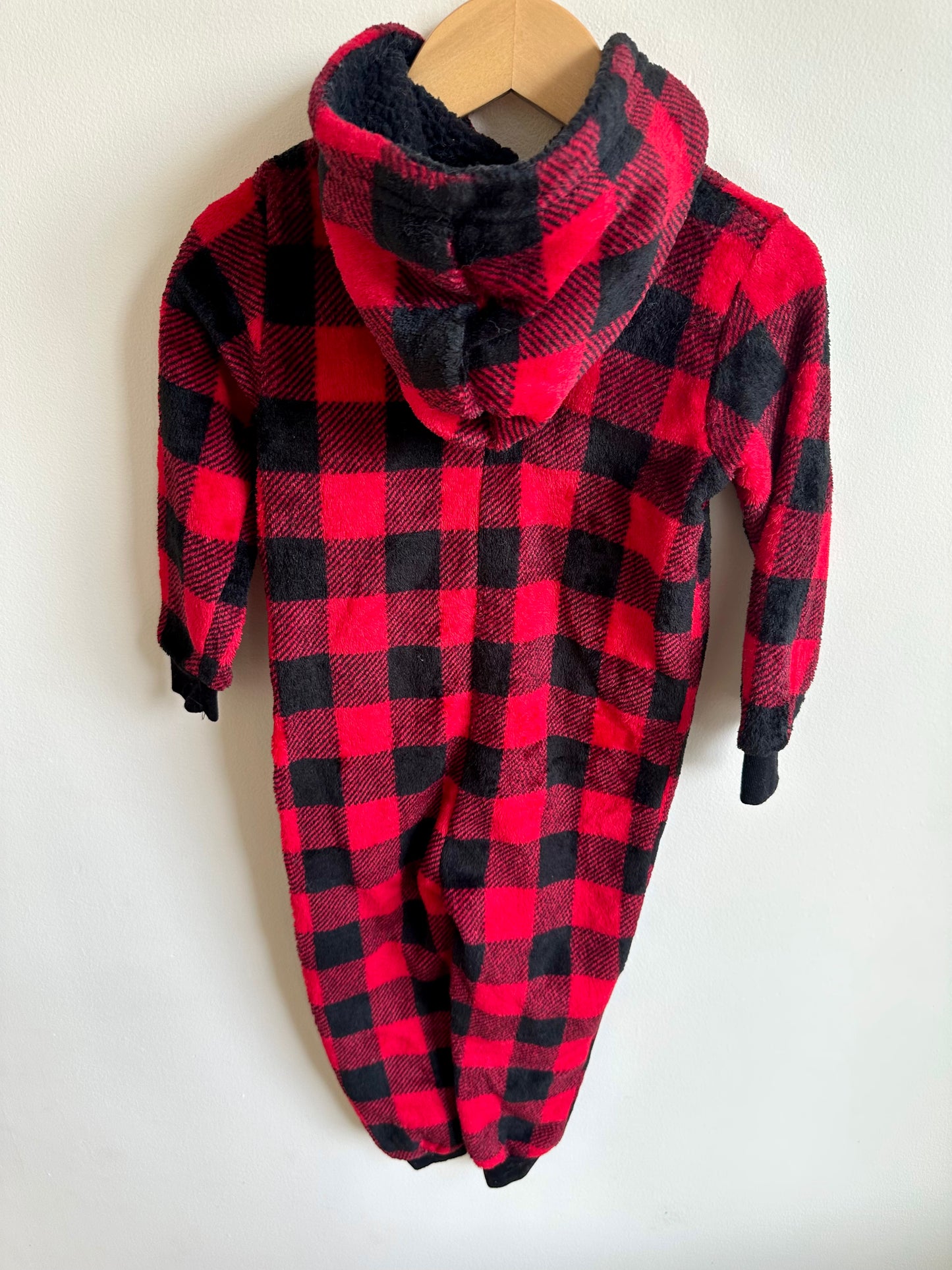 Red Checkered Jumpsuit / 3T