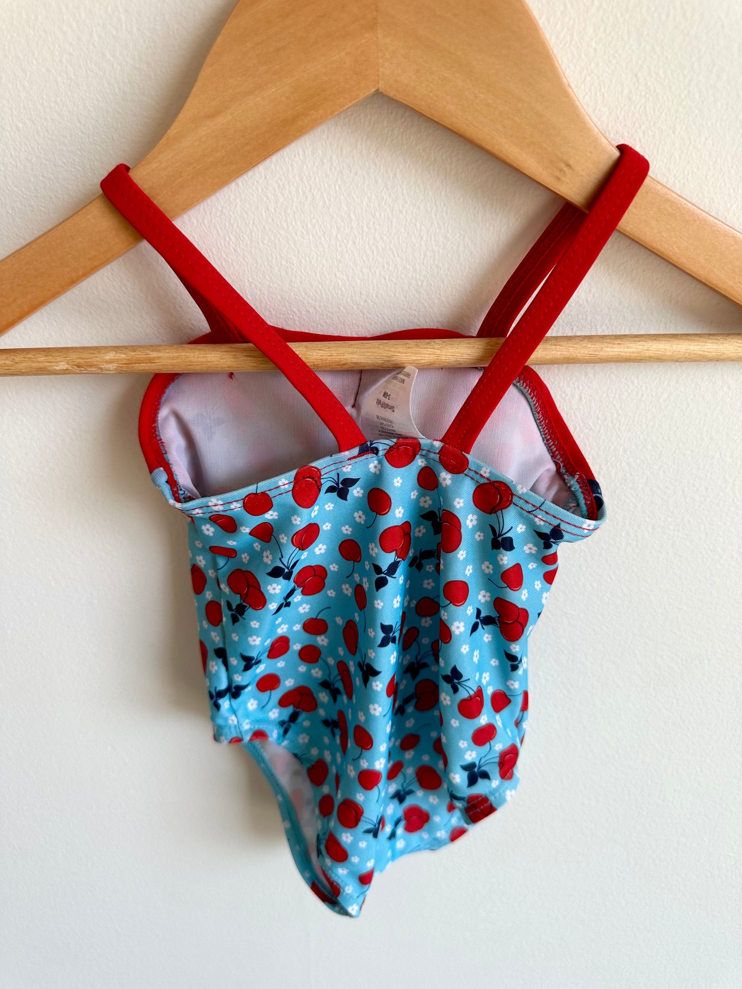 Cherry Bow Swimsuit / 3-6m