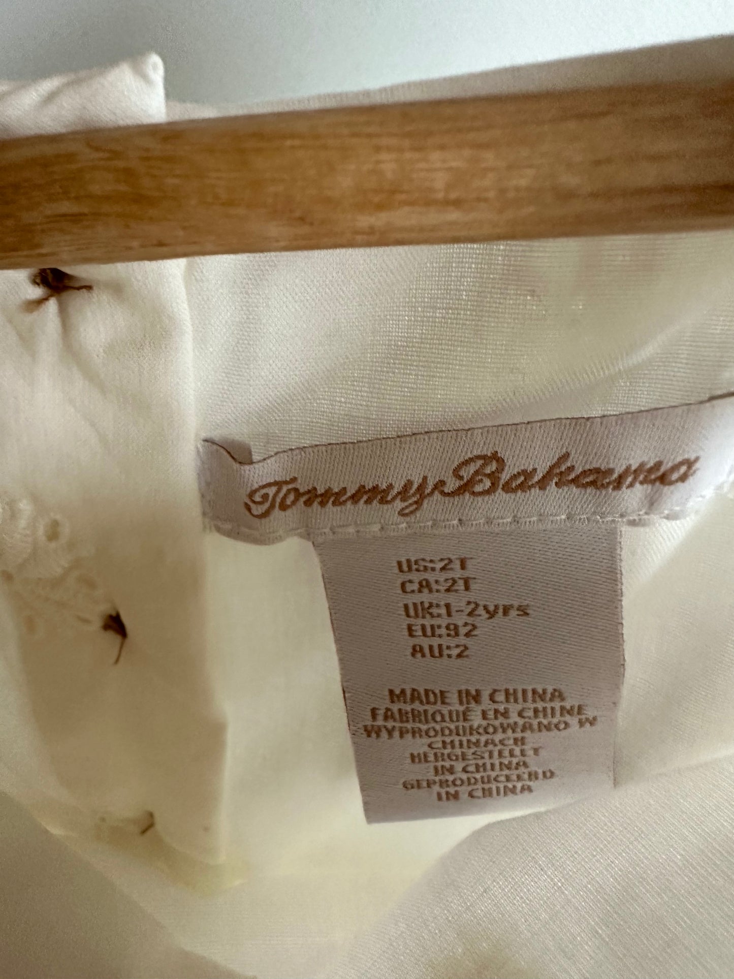 White Eyelet Dress / 2T