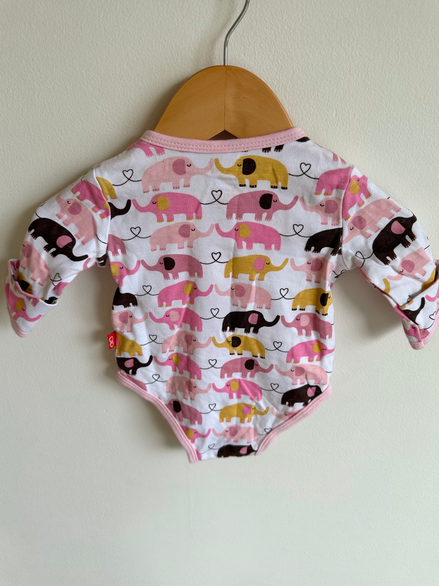 Magnetic Elephant Bodysuit / 0-3m