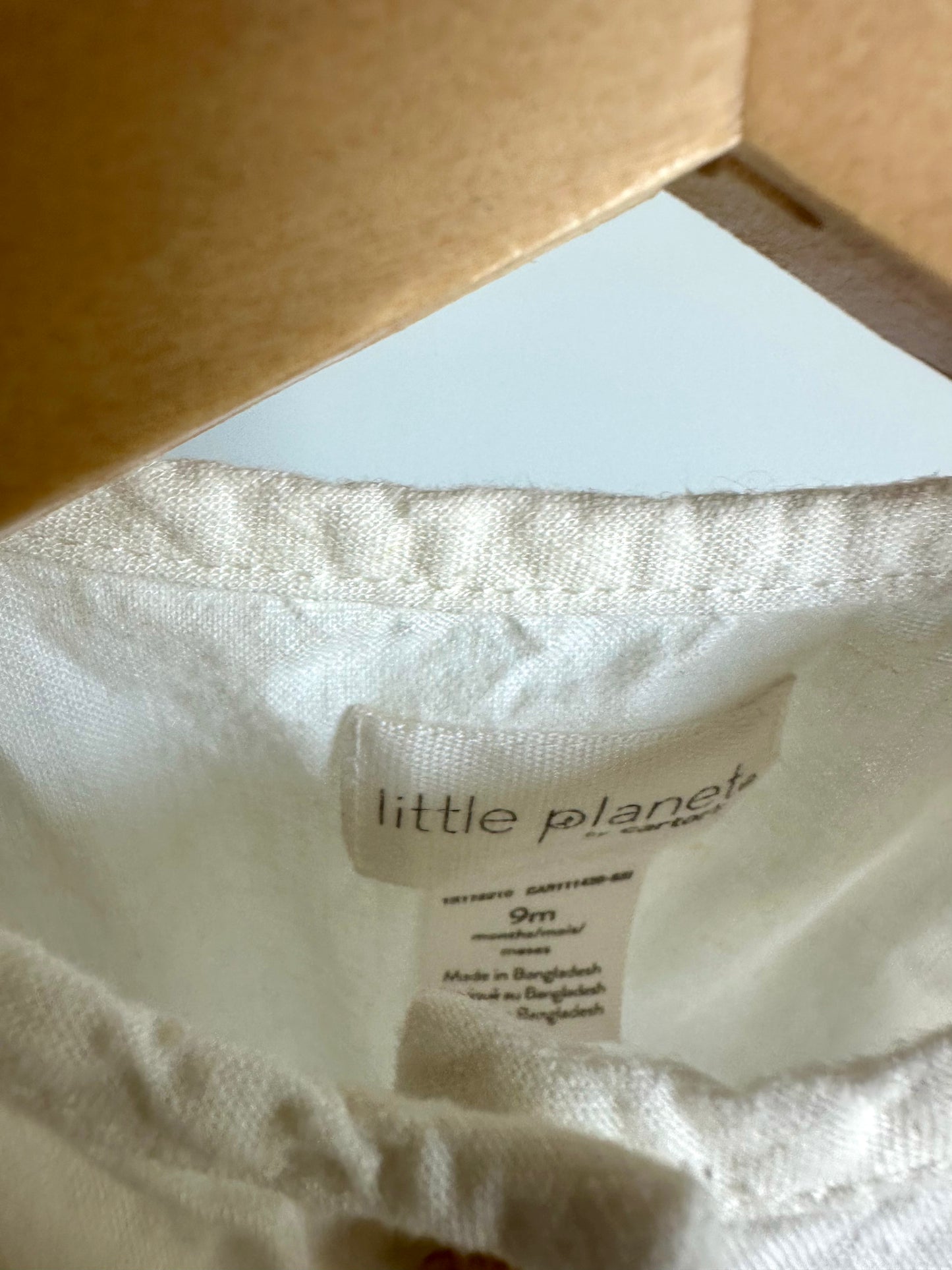 Cream Peplum Button Tank / 9m