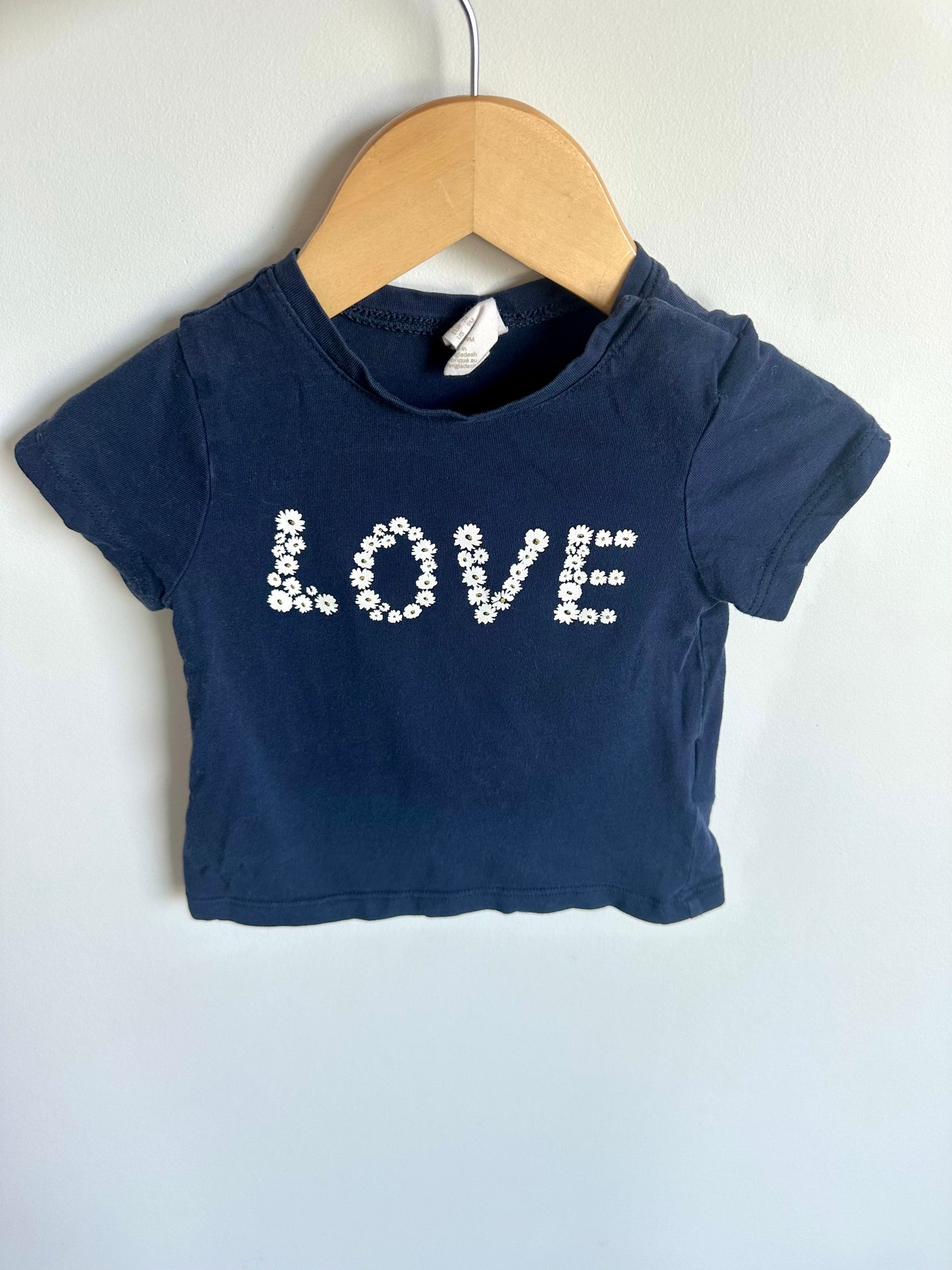Love Flower Navy Top / 6-9m