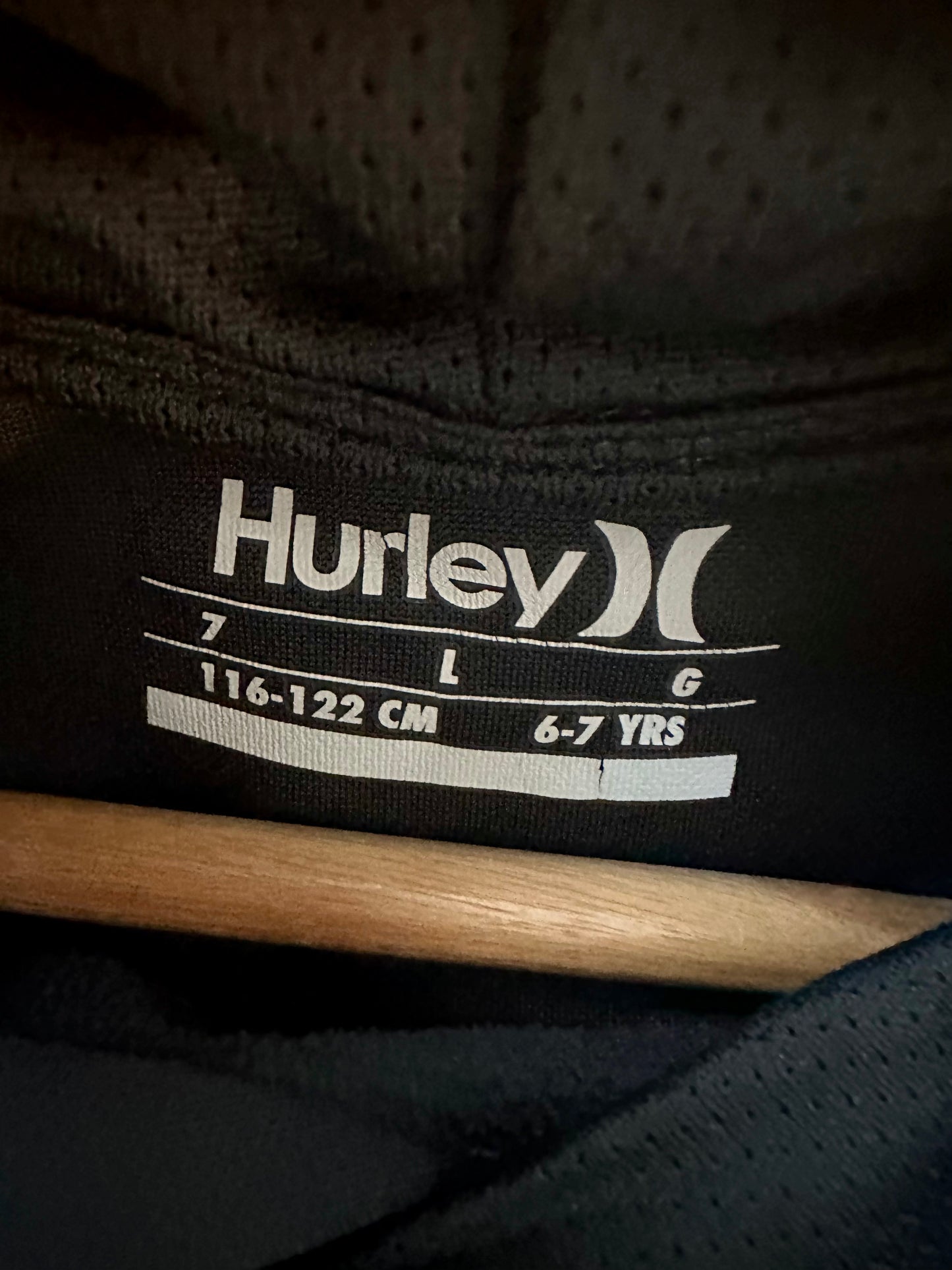 Hurley Shimmer Logo Hoodie / 6-7 years