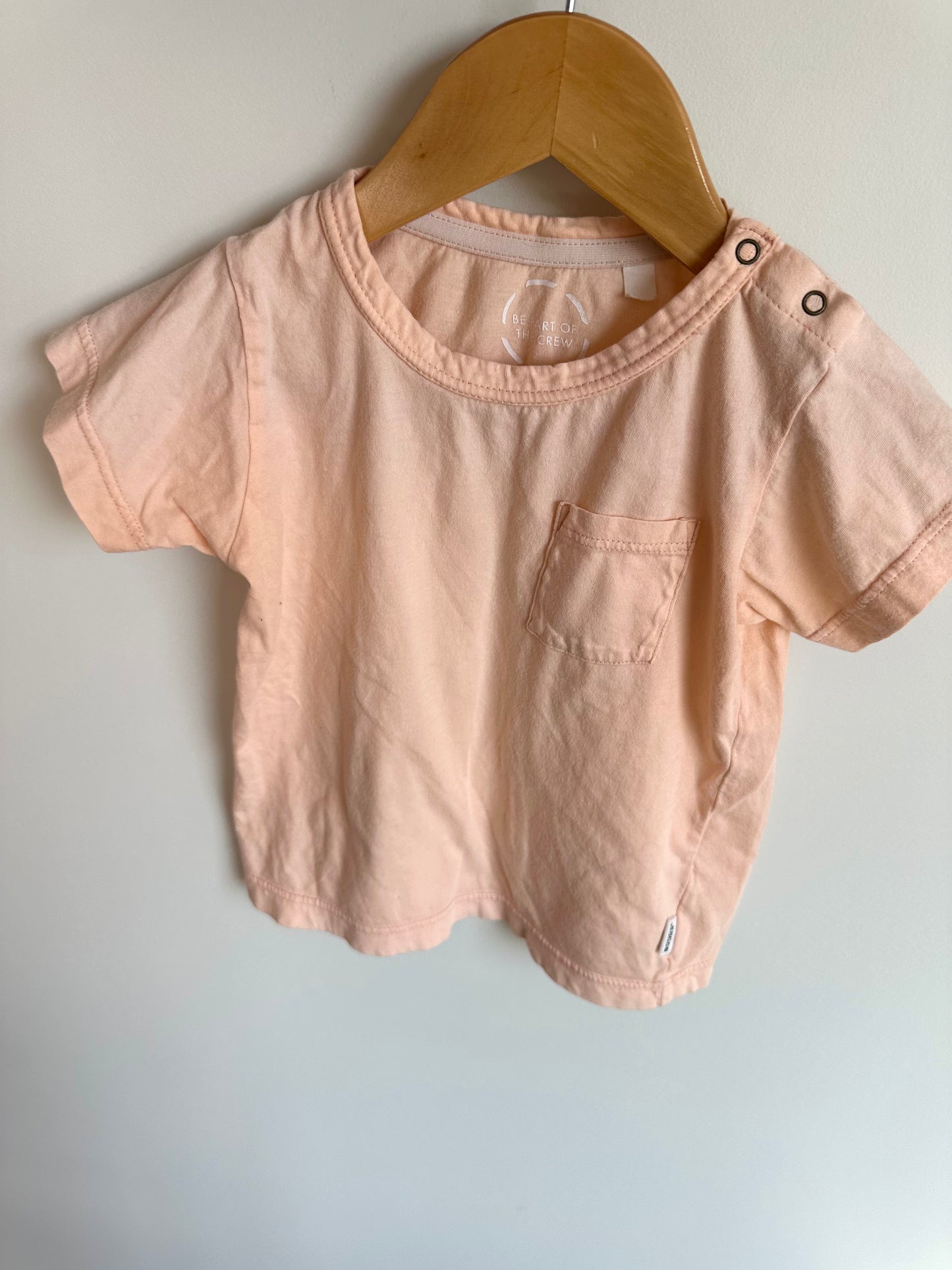 Bonds Peach Pocket T-shirt / 18-24m