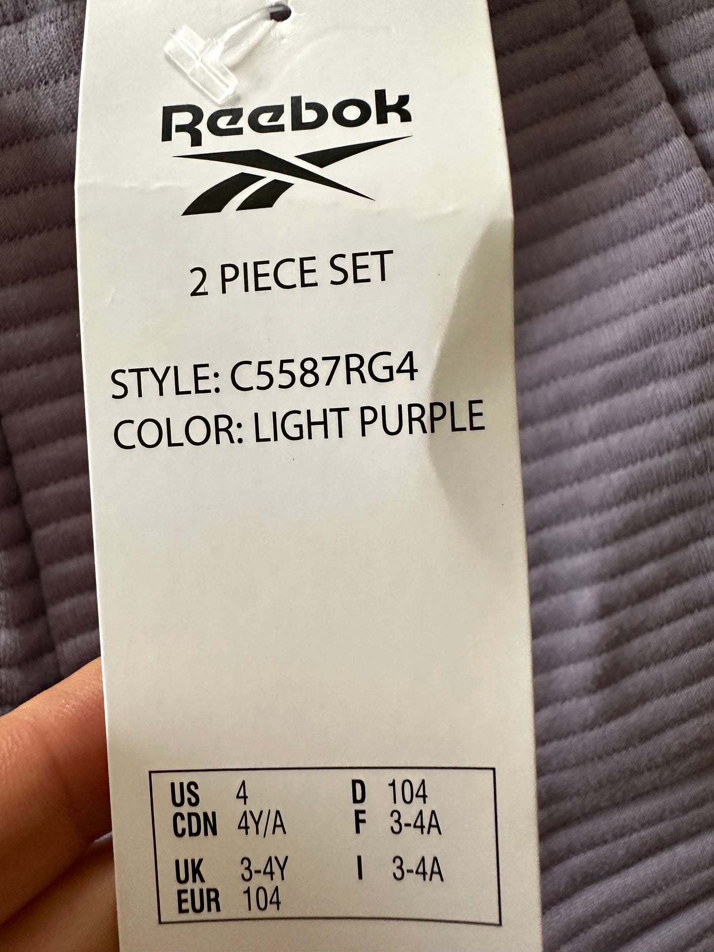 Periwinkle Rib Cropped Hoodie + Shorts Set / 4T