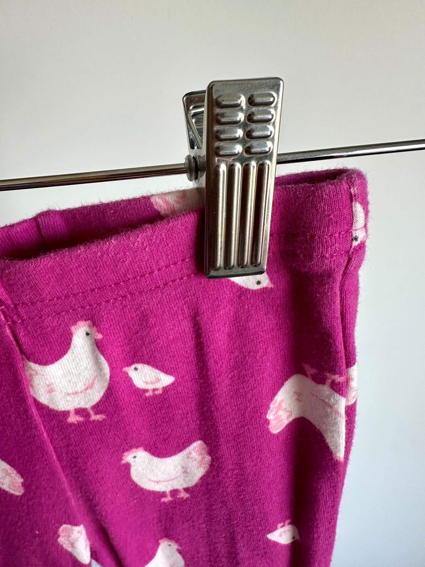 Fuchsia Chicken Pants / 6-9m