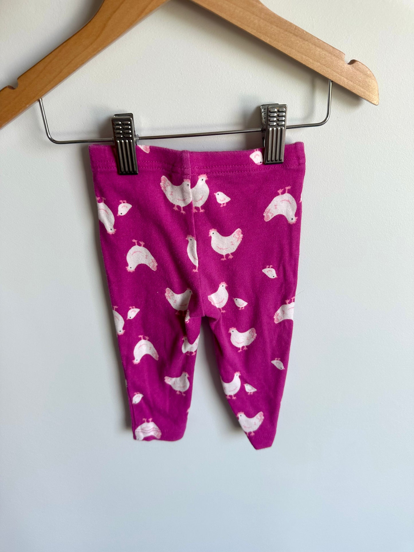 Fuchsia Chicken Pants / 6-9m