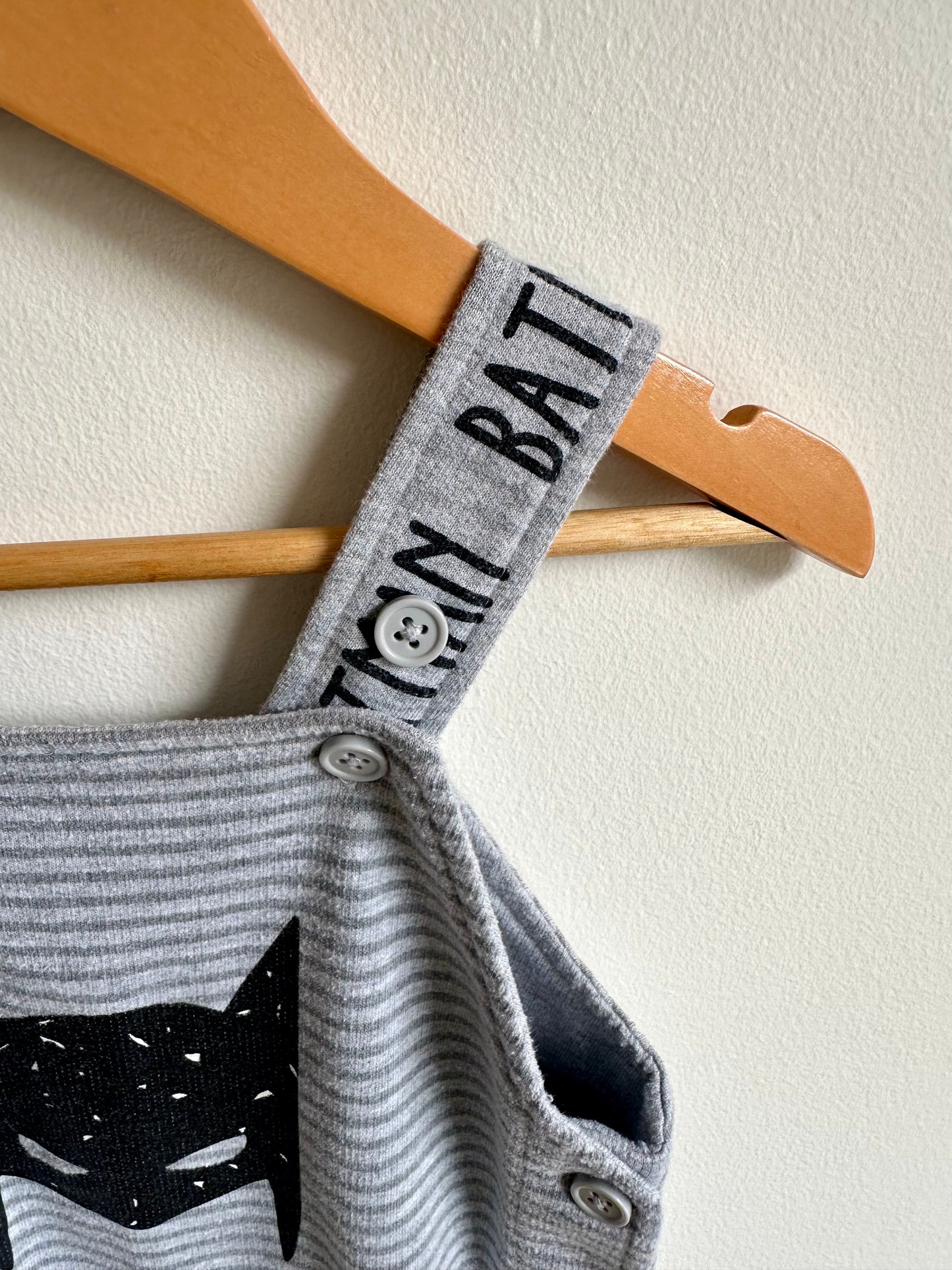 Grey Batman Overalls / 18-24m