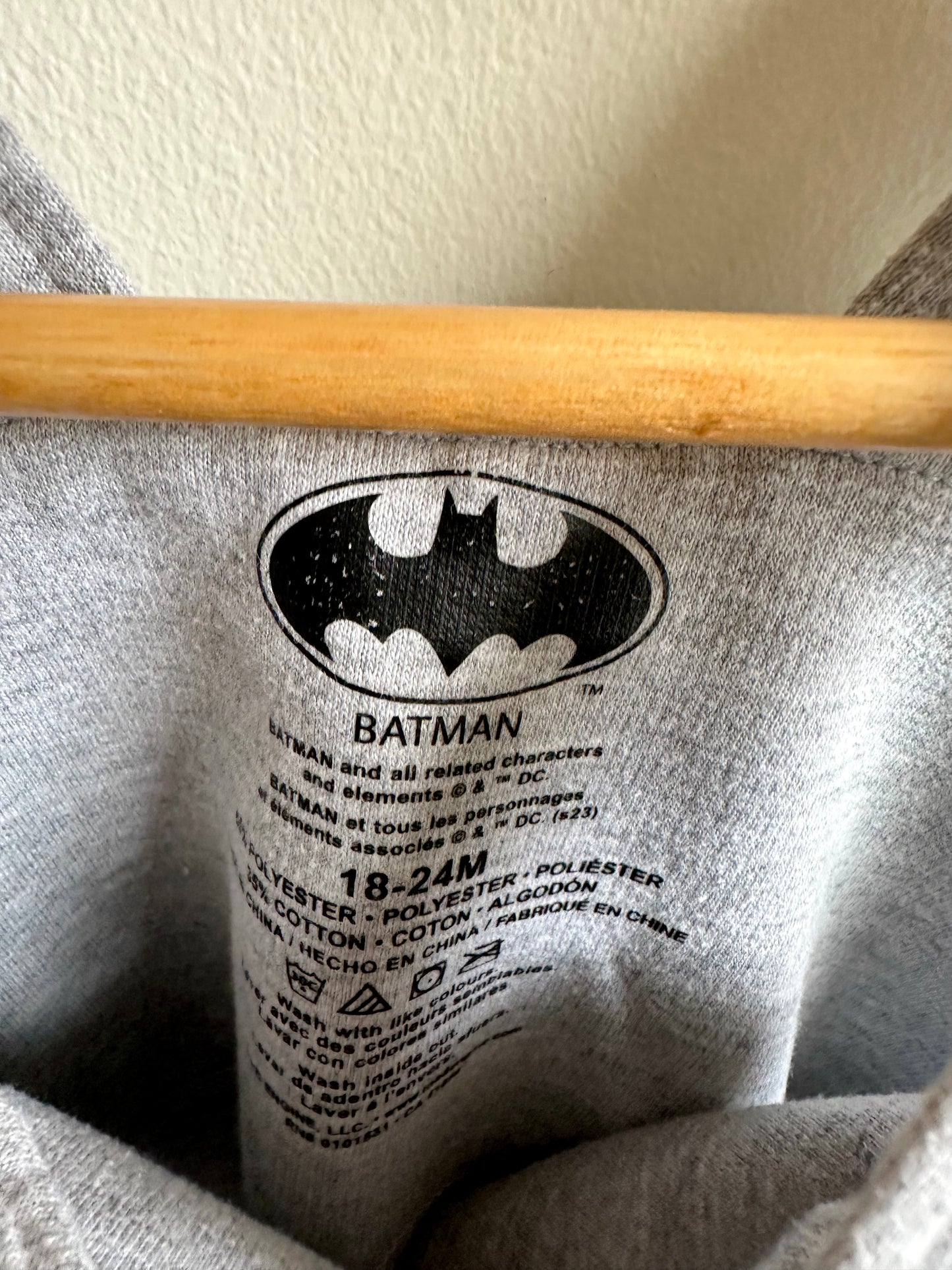 Grey Batman Overalls / 18-24m