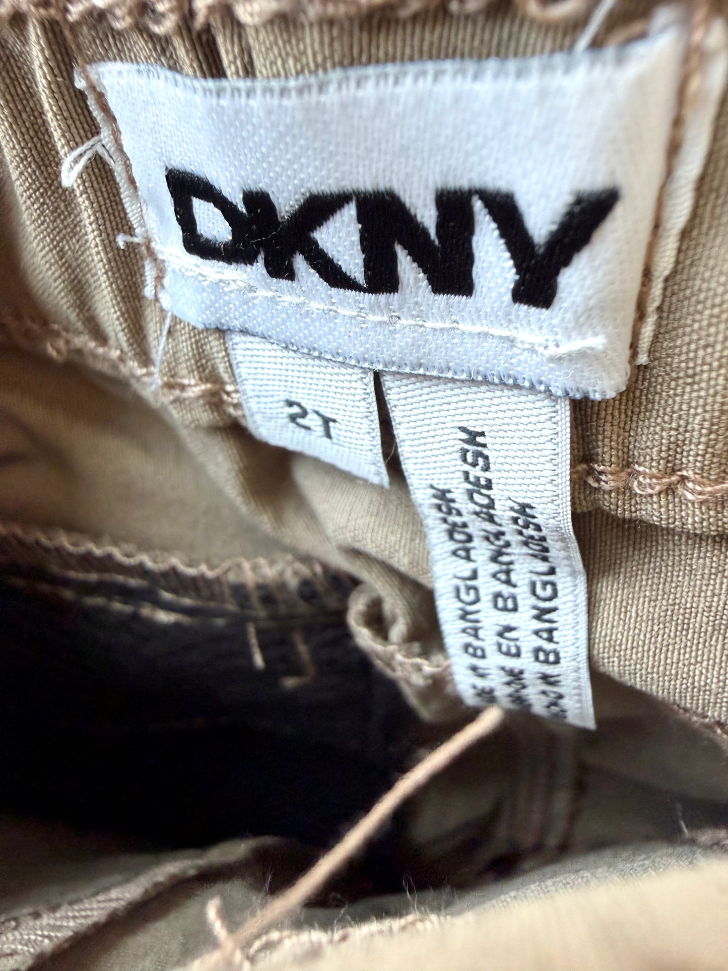 DKNY Tan Stretch Shorts / 2T