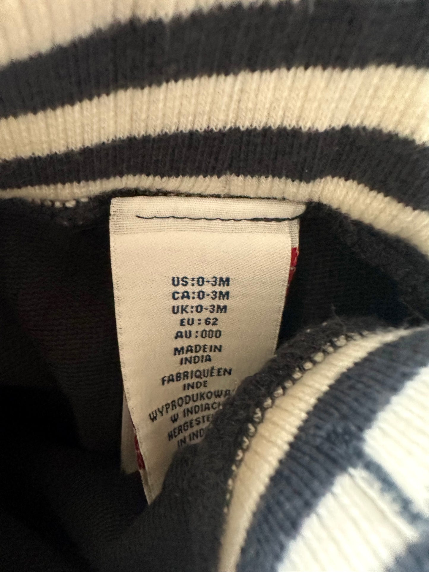 Navy Drawstring Joggers / 0-3m