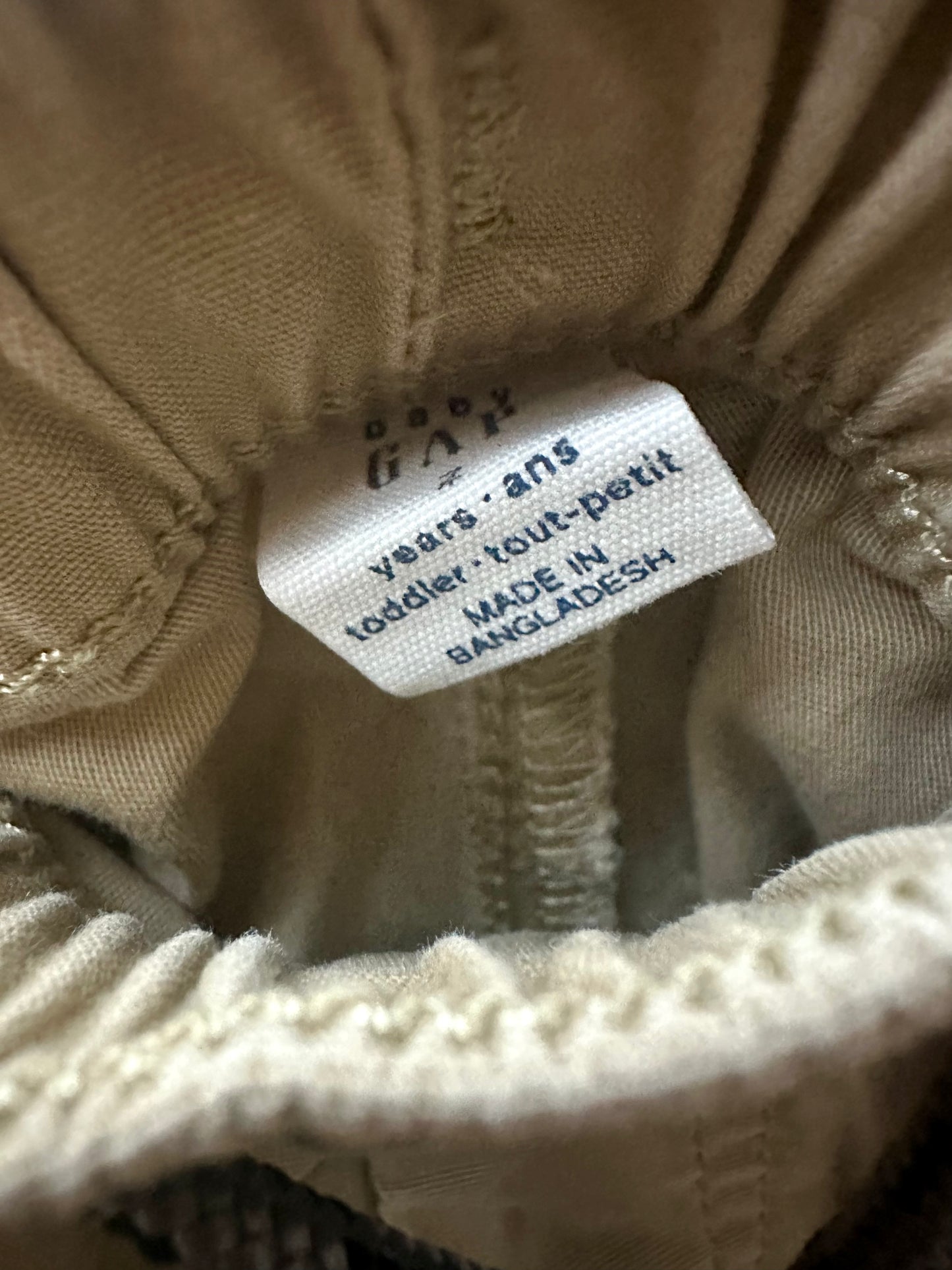 Gap Tan Drawstring Tapered Pants / 2T