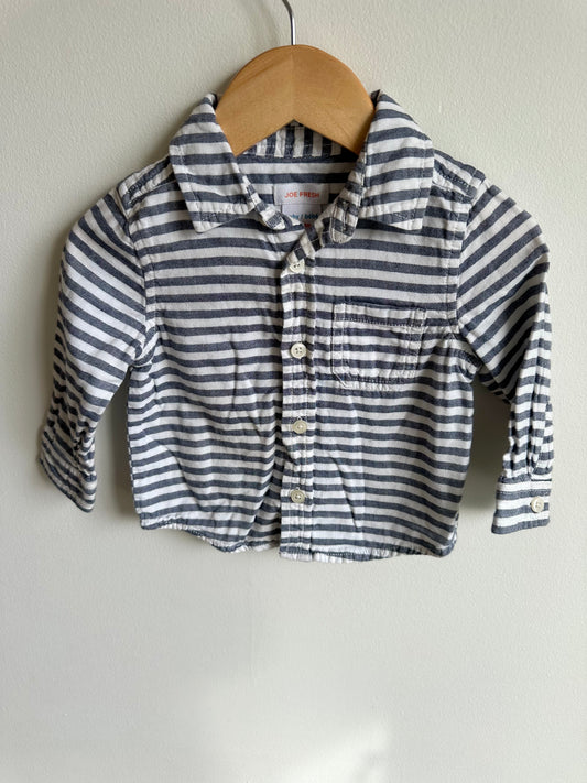 Striped Collar Top / 12-18m