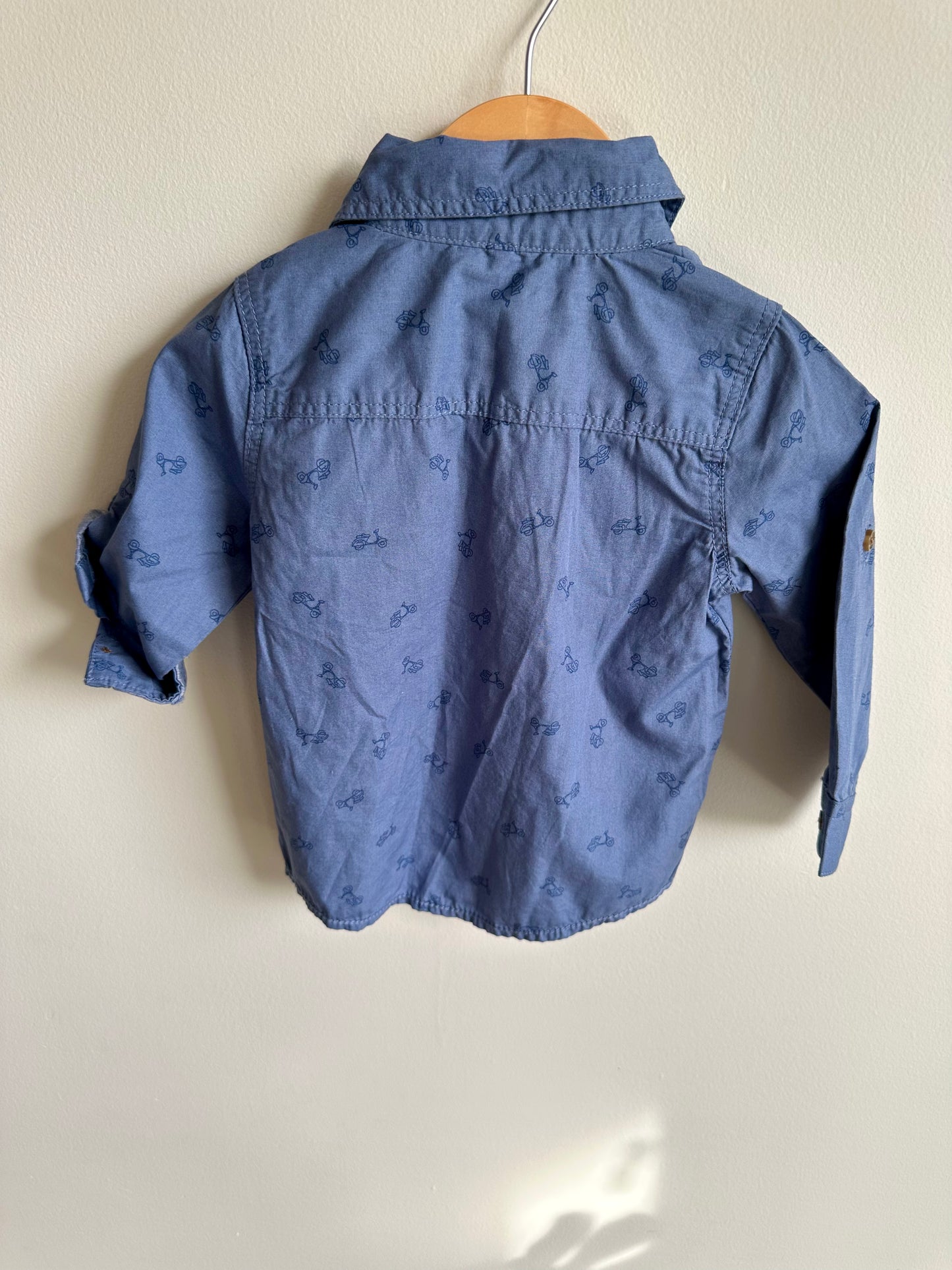 Moped Button Up Shirt (With tags) / 18m