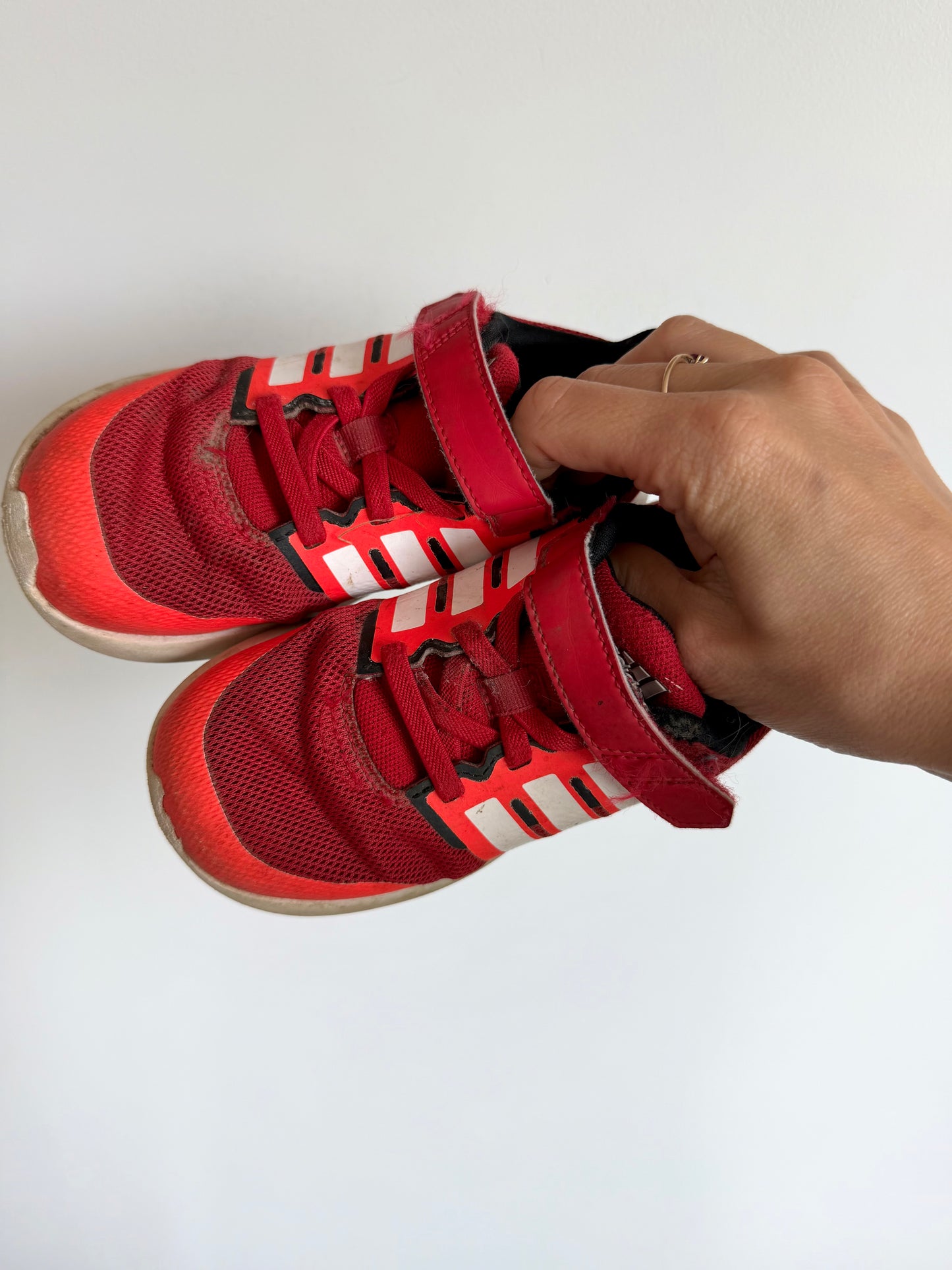 Adidas Red Runners / Size 9 Toddler