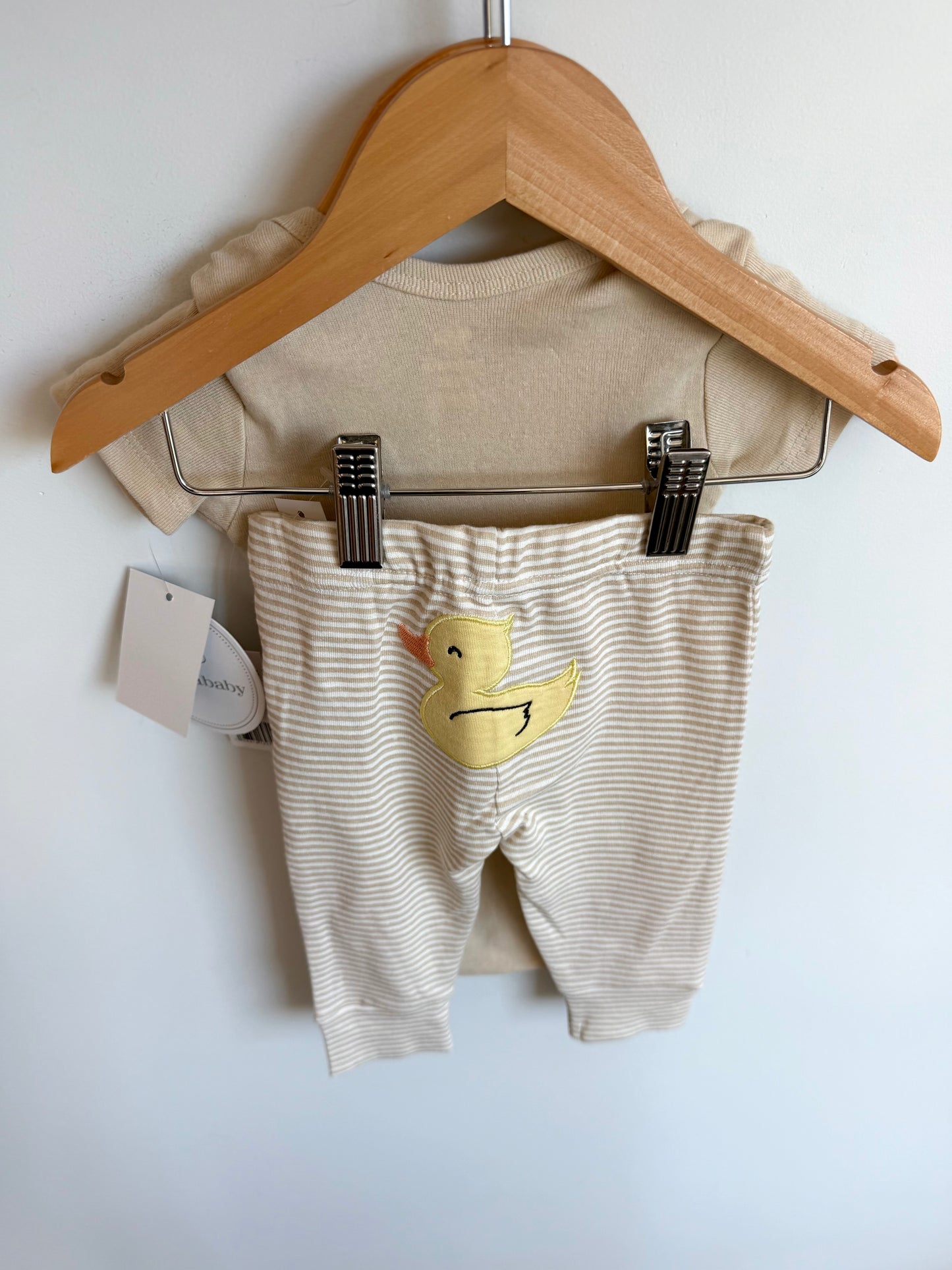 Mommy's Lucky Ducky Bodysuit + Pants Set (With Tags) / 3-6m