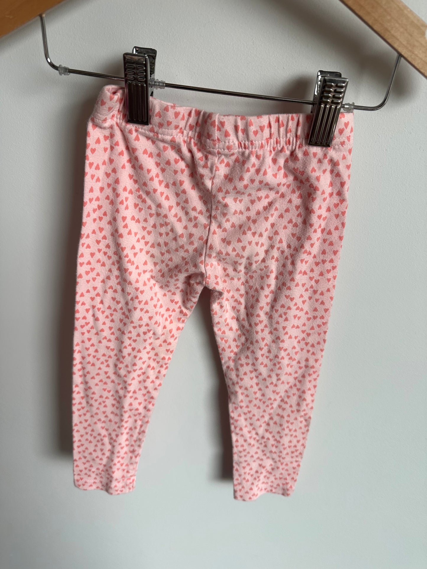 Pink Heart Leggings / 2T