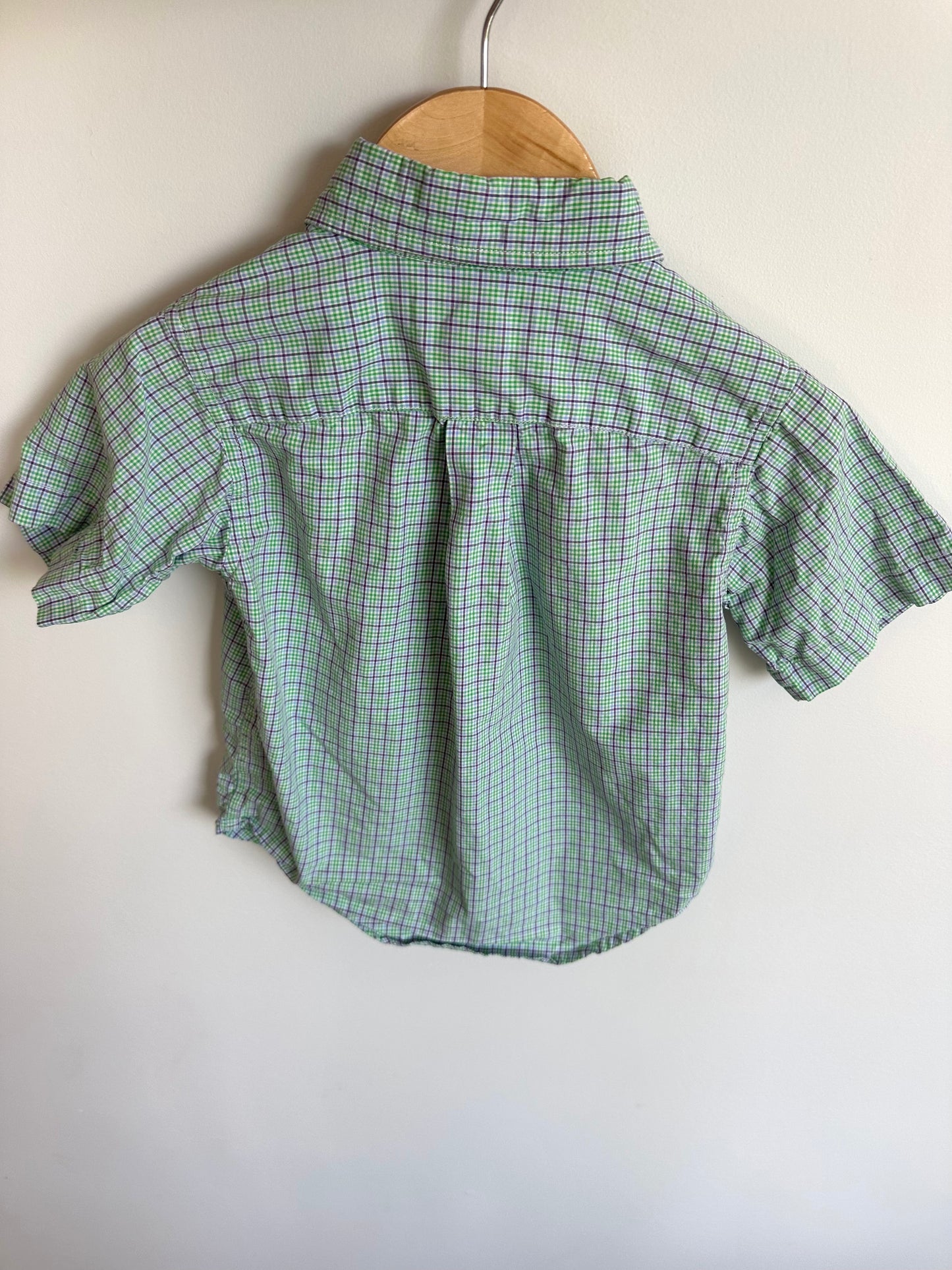 Ralph Lauren Green Lined Pattern Top / 2T
