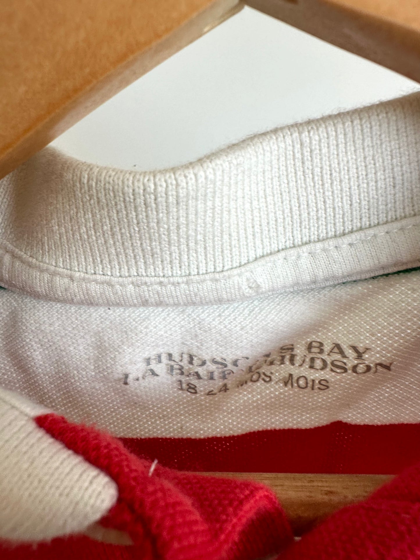Hudson Bay Strip Golf Top / 18-24m