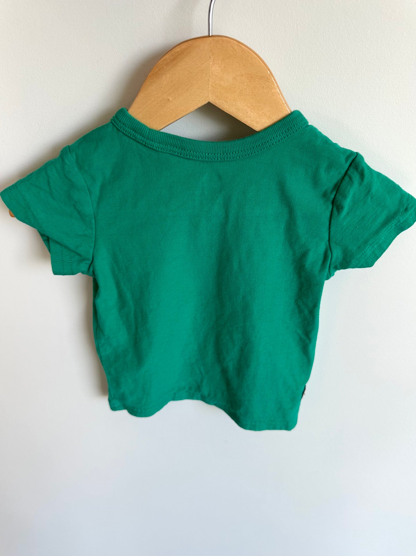 Green Whale Shape Top / 6-9m