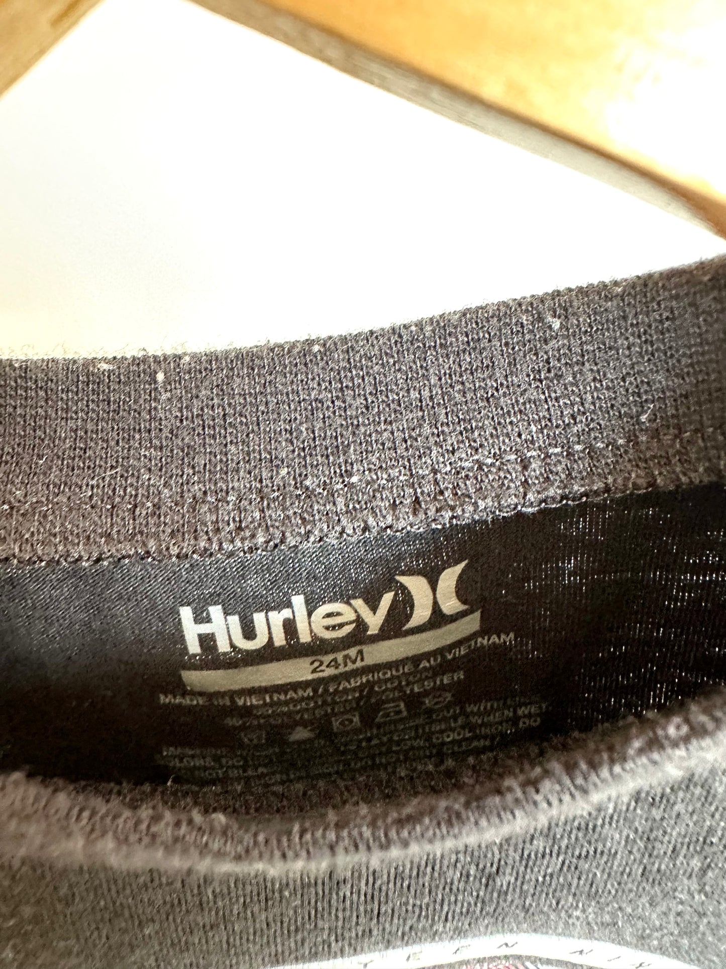 Black Hurley Circle T-Shirt / 24m