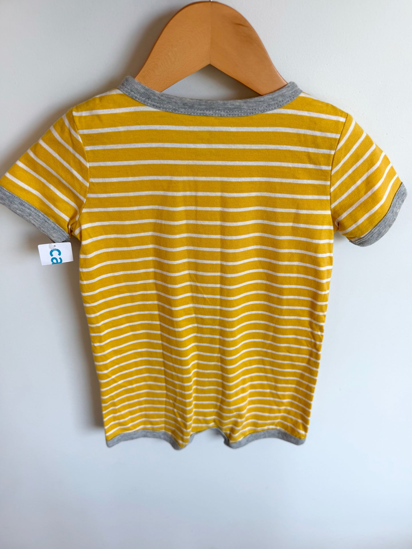 Yellow Striped Romper (With Tags) / 24m