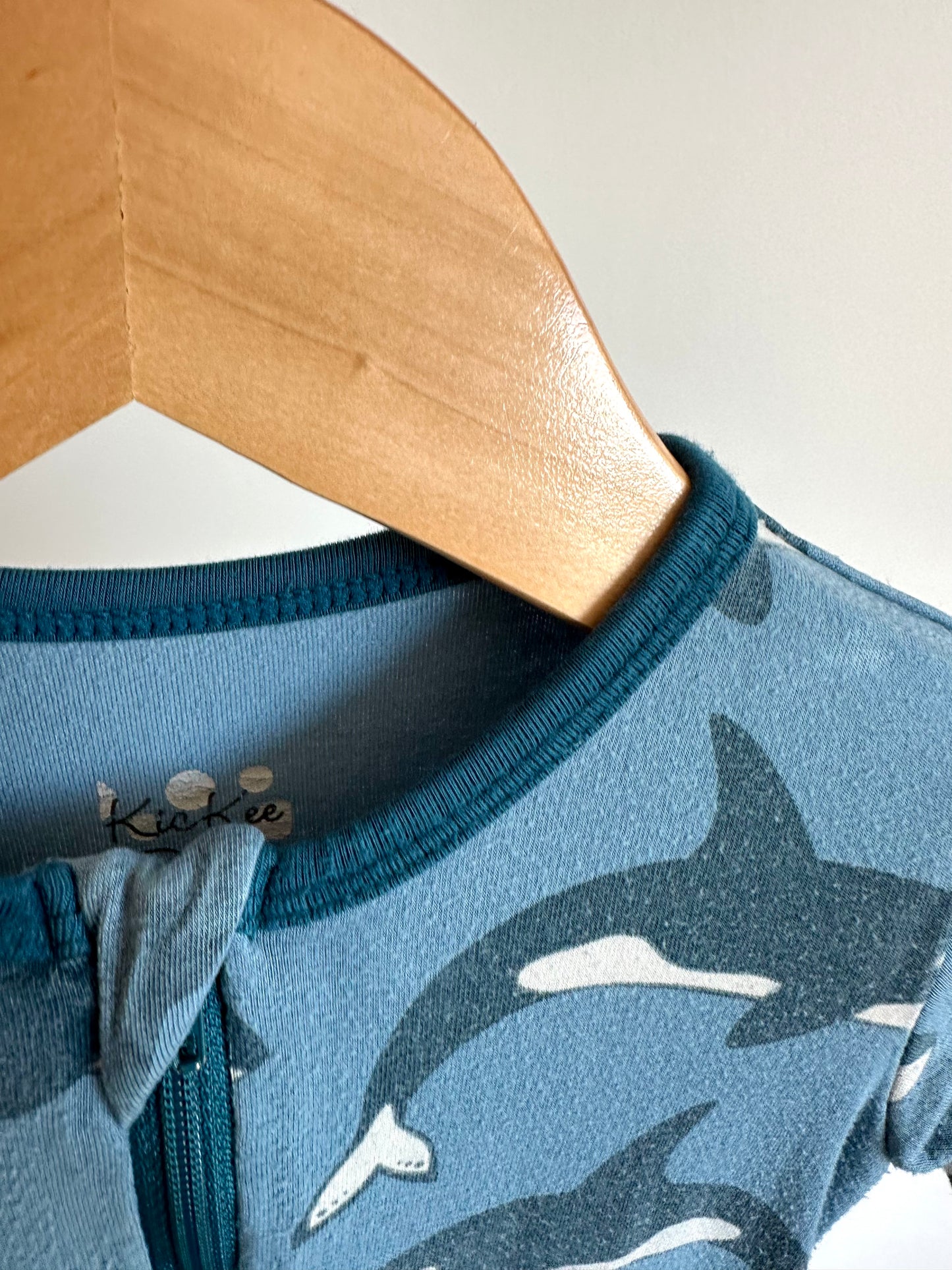 Orca Whale Blue Bamboo Sleeper / 18-24m