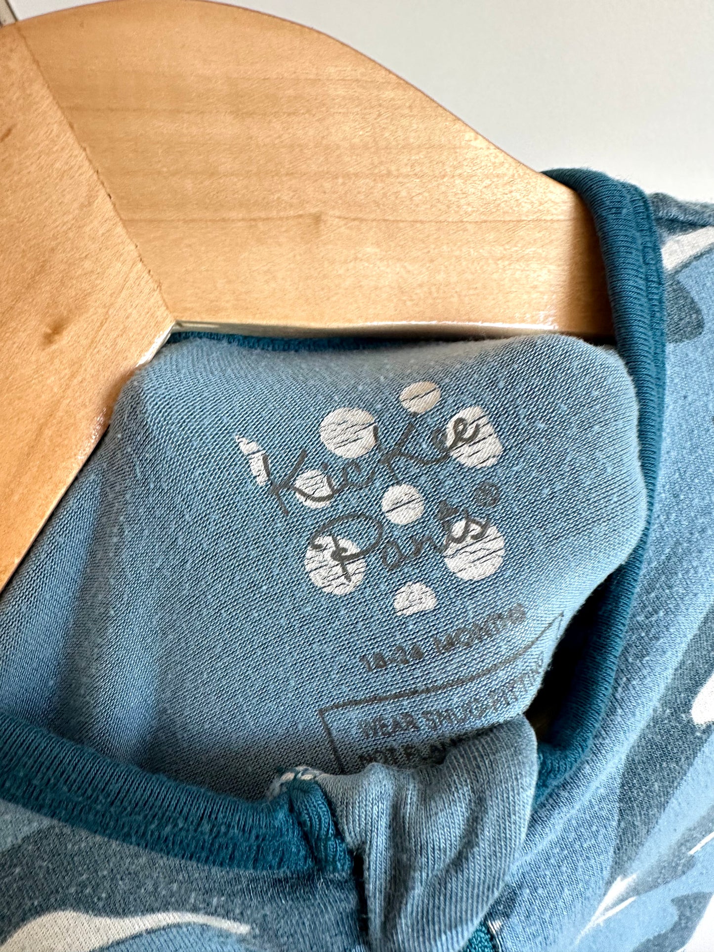 Orca Whale Blue Bamboo Sleeper / 18-24m