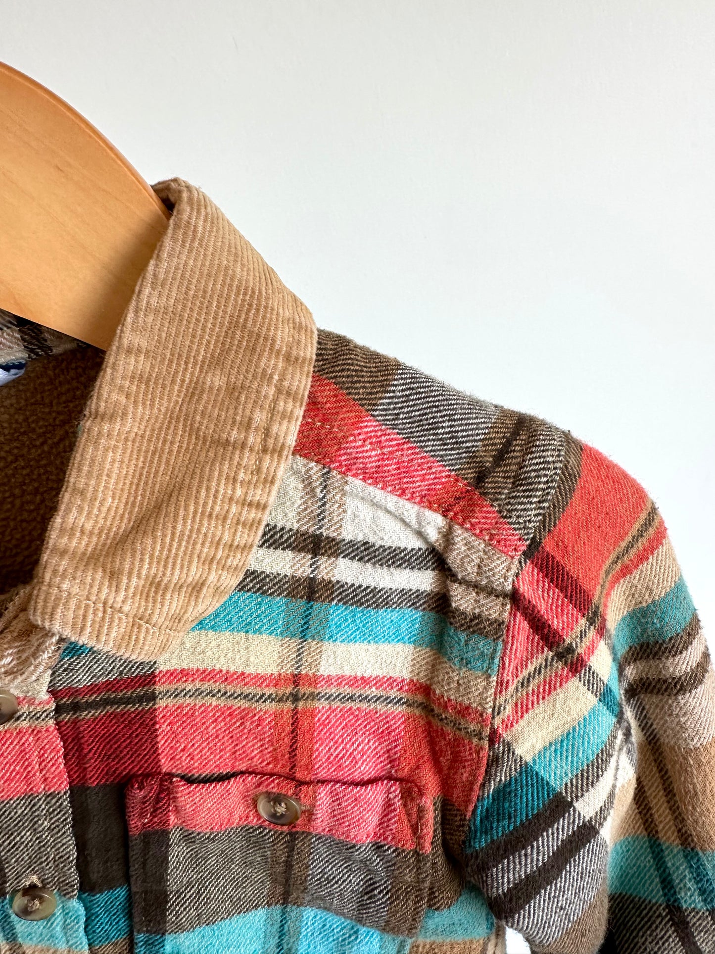 Collar Plaid Shacket Top / 2T