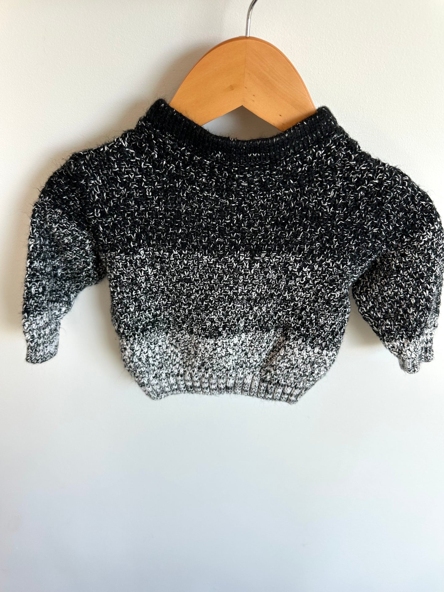 Lightening Grey Ombre Sweater / 0-3m