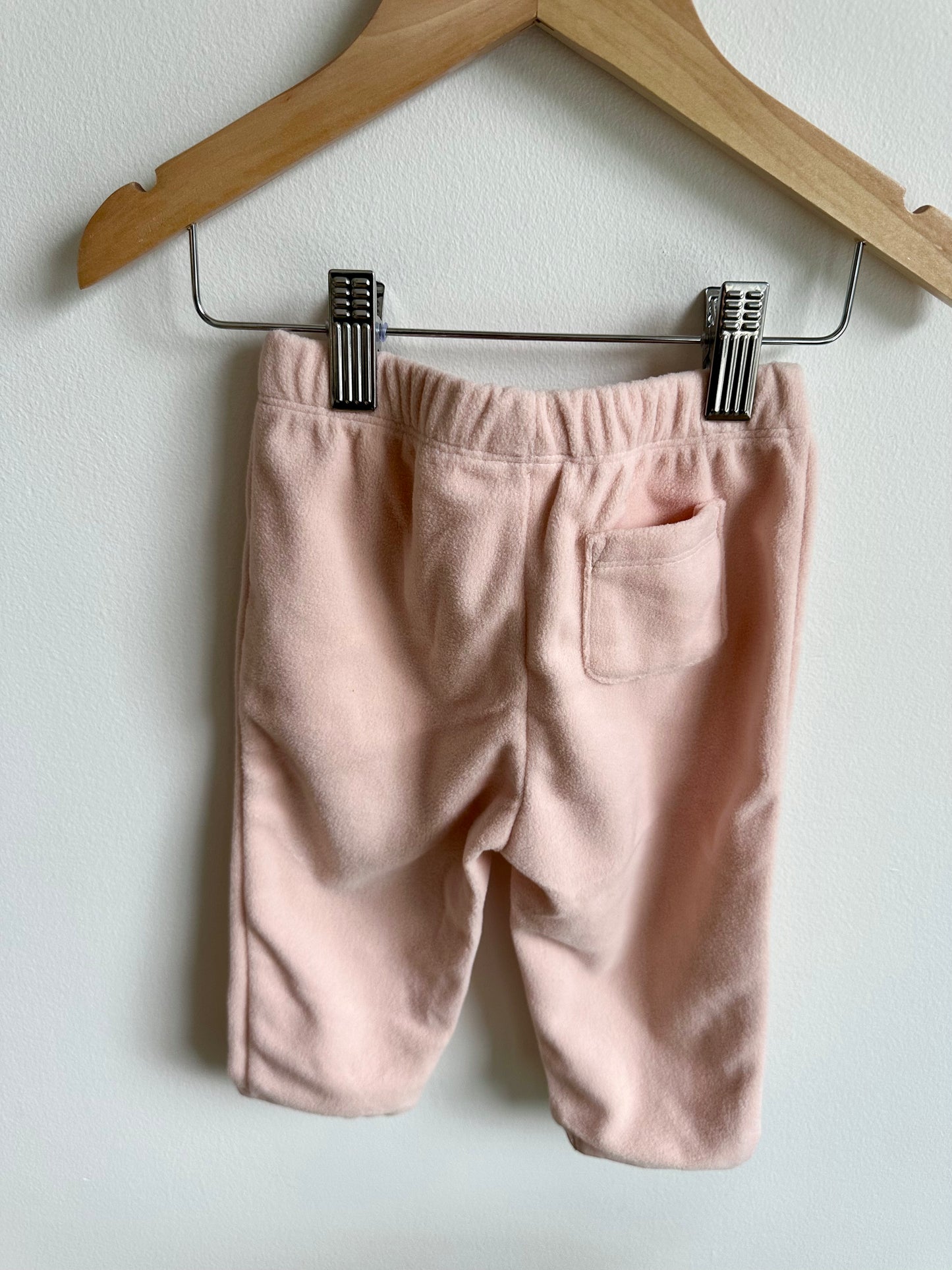 Pink Fleece Pants / 6-12m