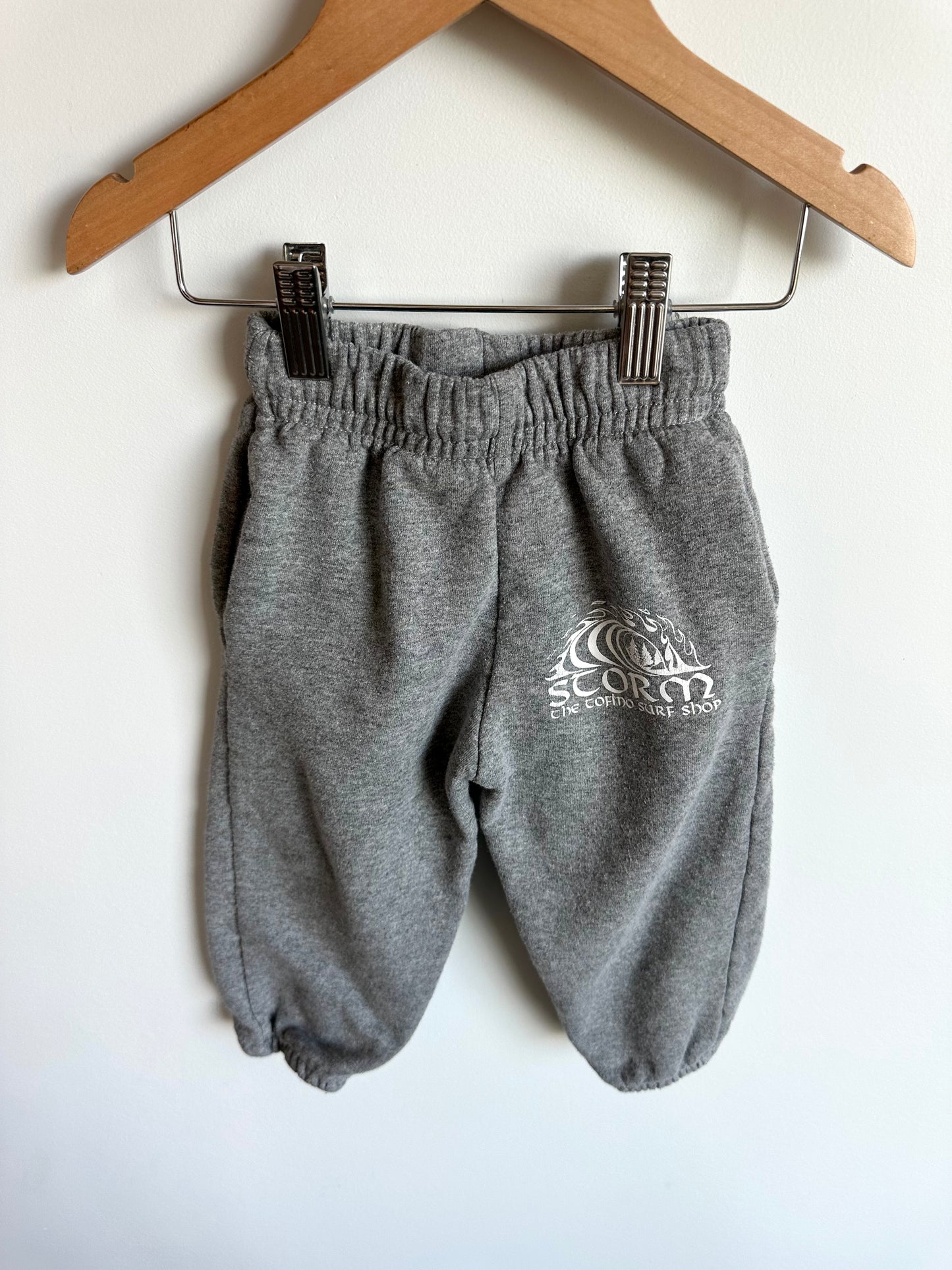 Grey Storm Drawstring Sweat Pants / 2T