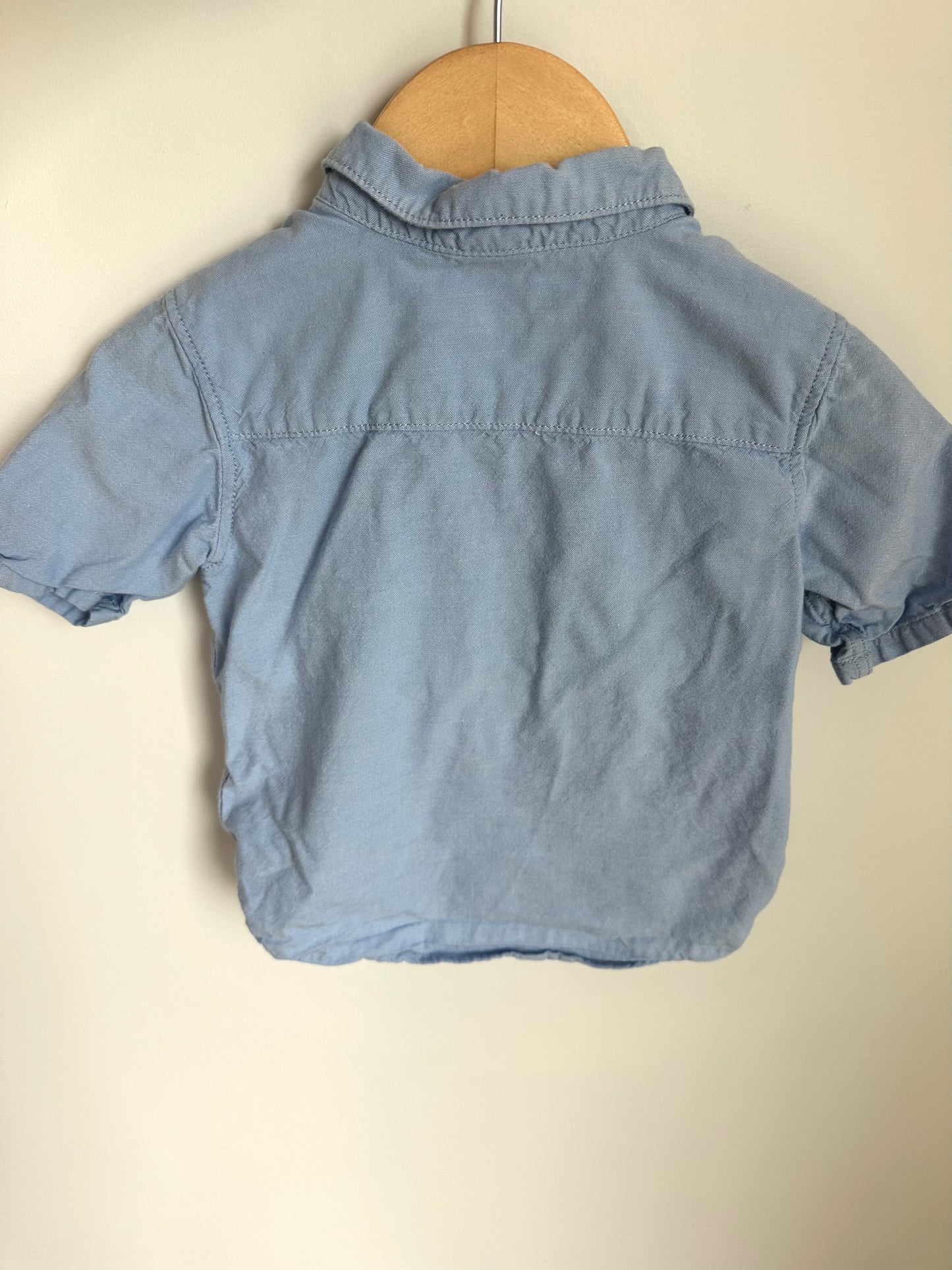 Anchor Collared Button Up Top / 12-18m