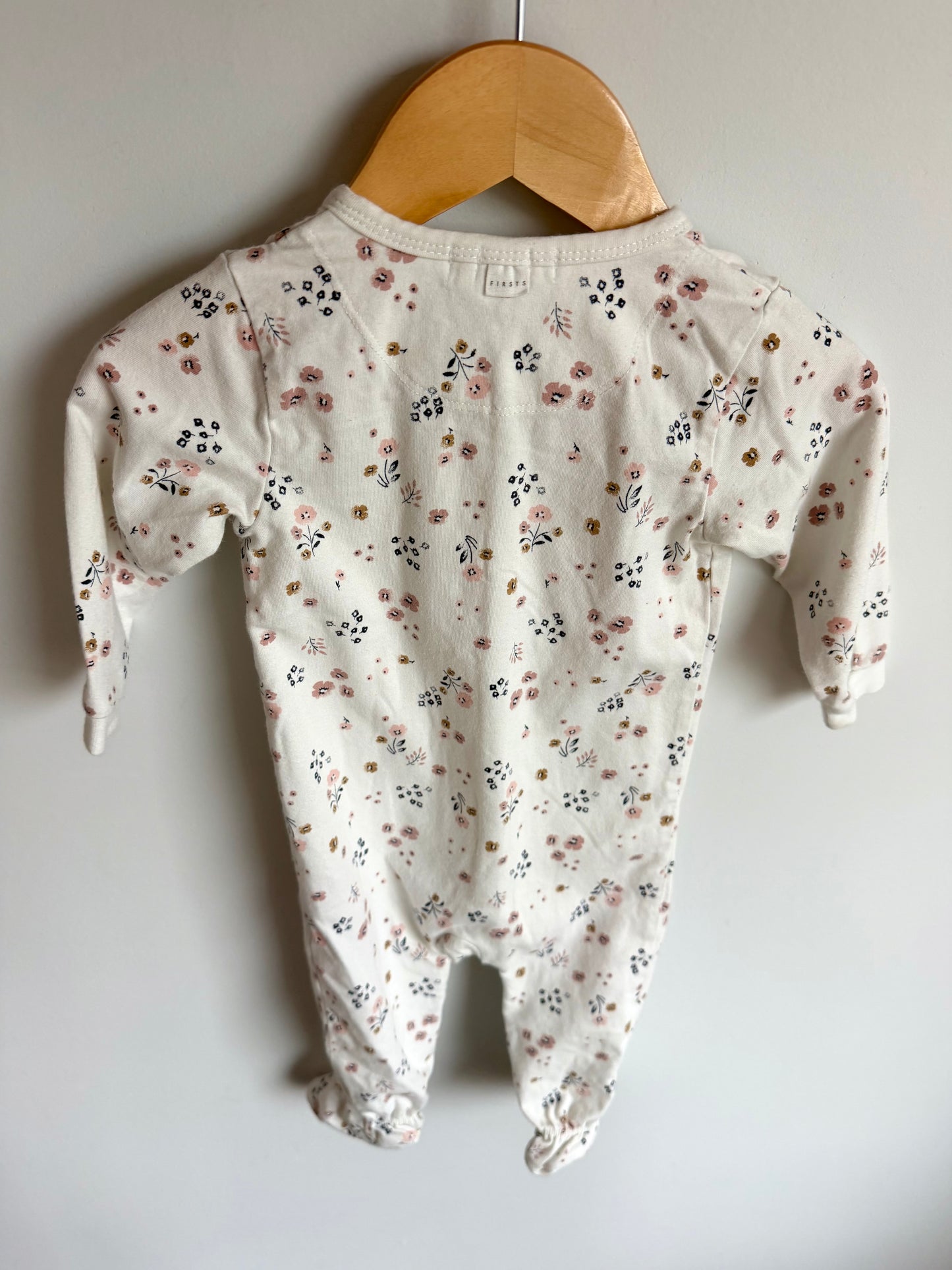 Floral Snap Footed Sleeper / 9m