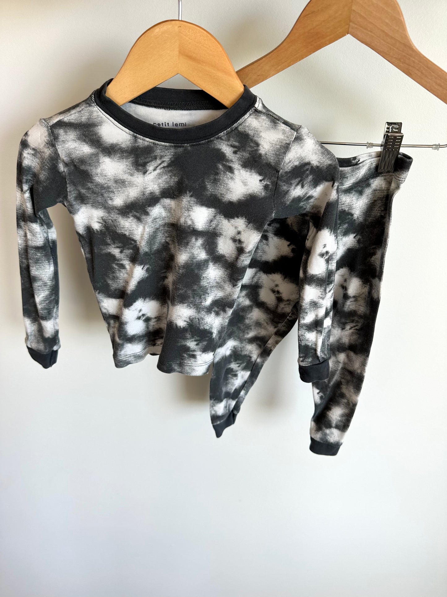 Grey Tie Dye Pj Set / 18-24m