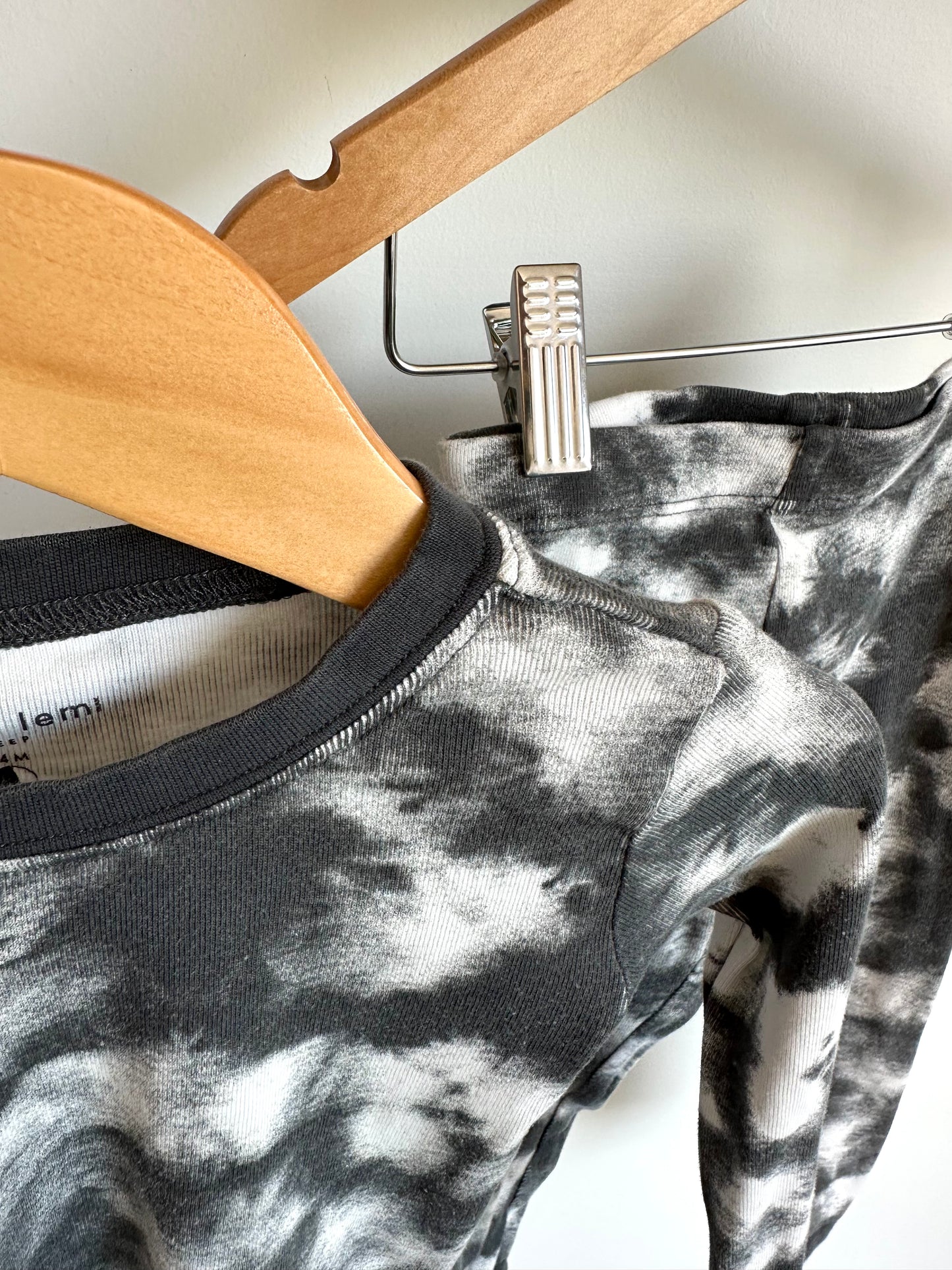 Grey Tie Dye Pj Set / 18-24m