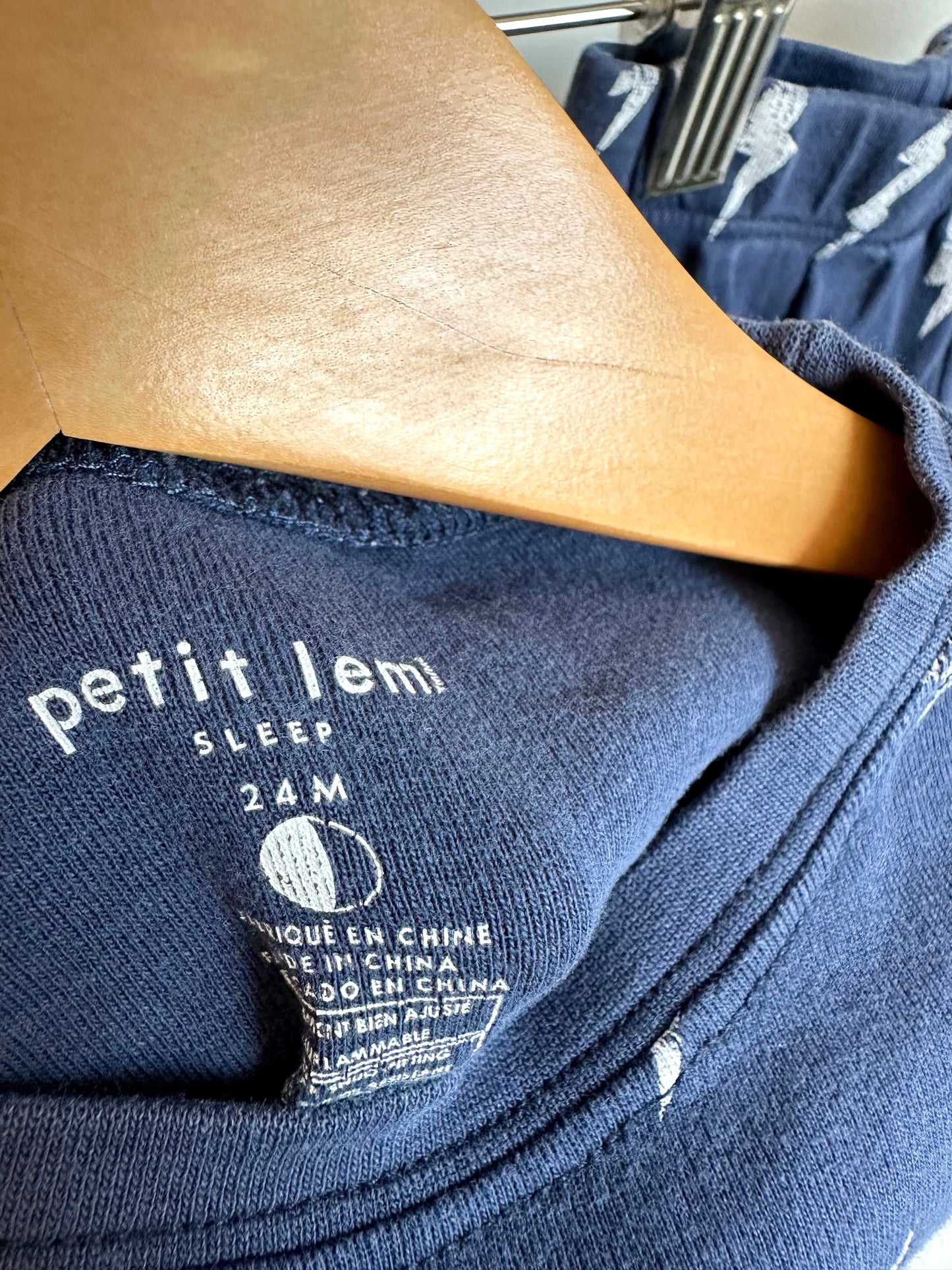 Blue Lightening Pj Set / 18-24m