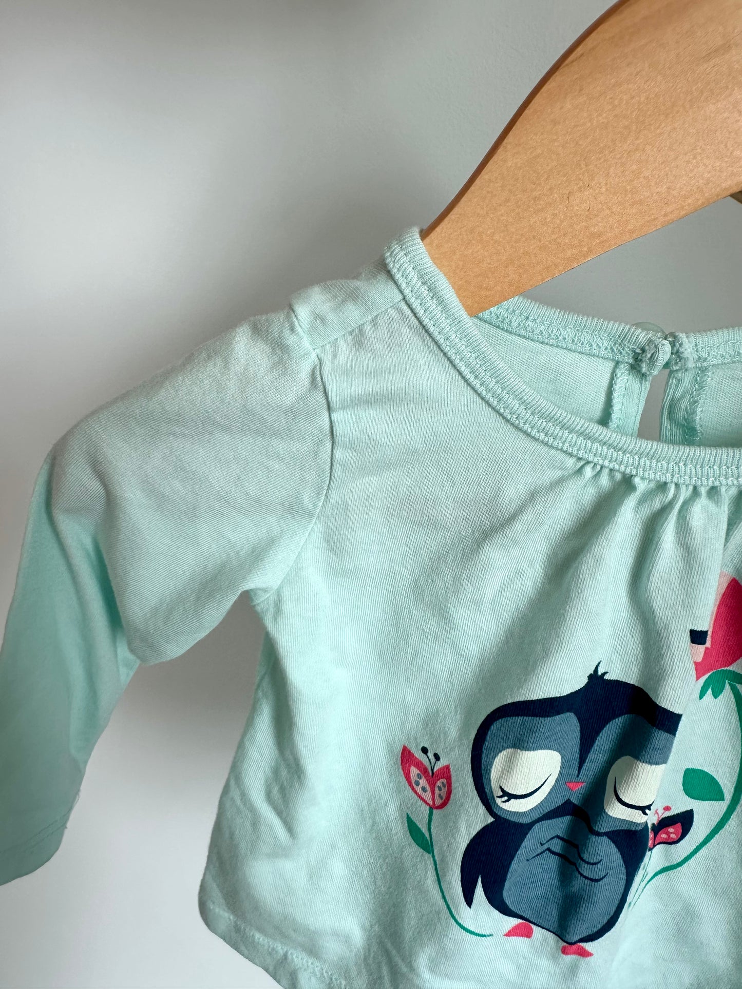 Owl Sleepy Top / 3-6m