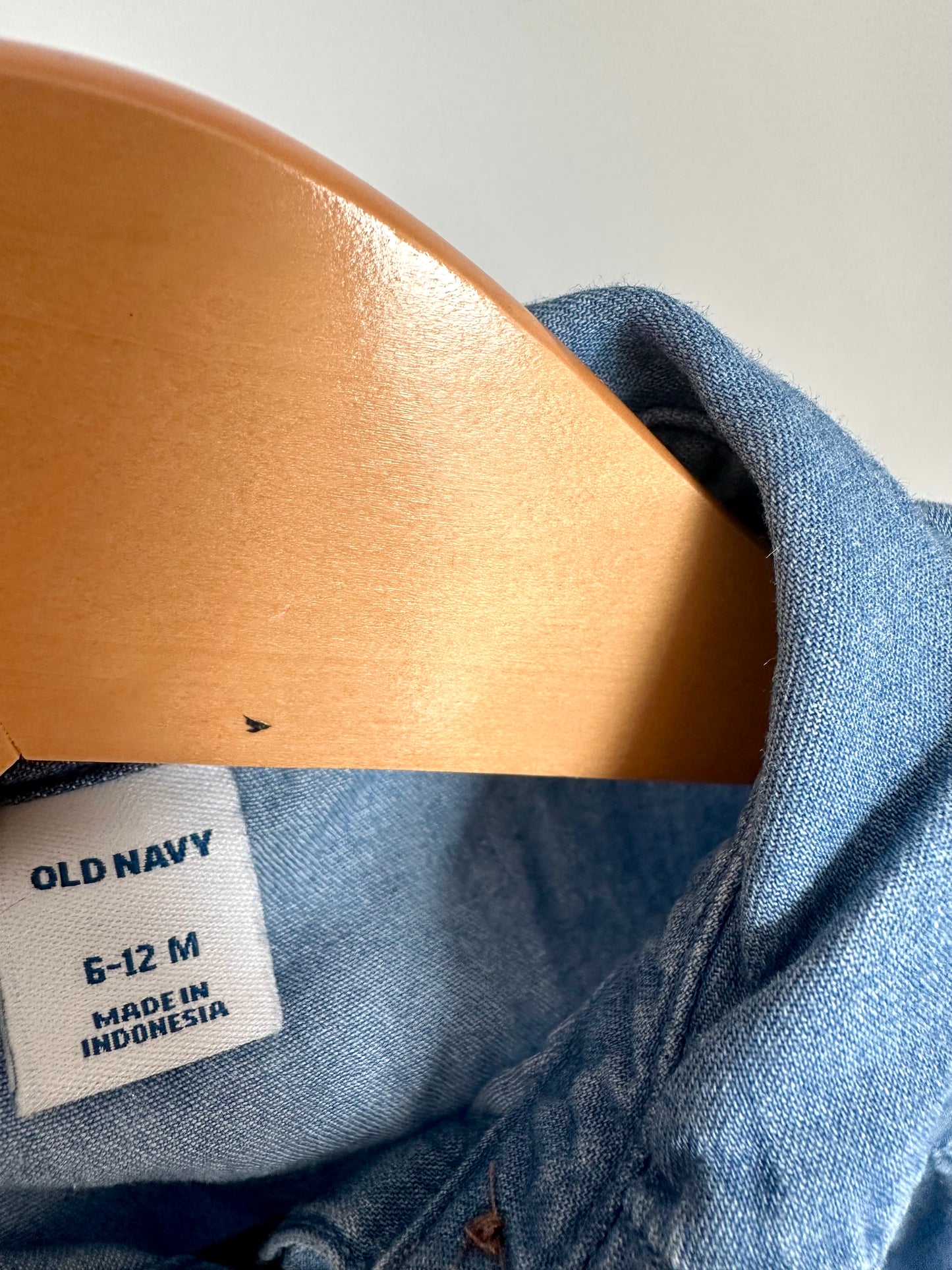 Chambray Prairie Dress / 6-12m