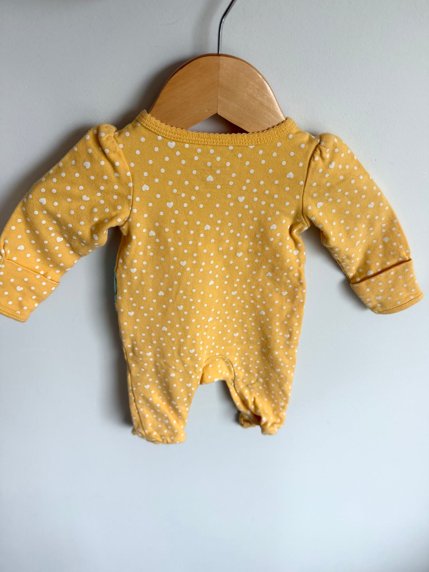 Snail Yellow 2 Way Zipper Sleeper / 0m